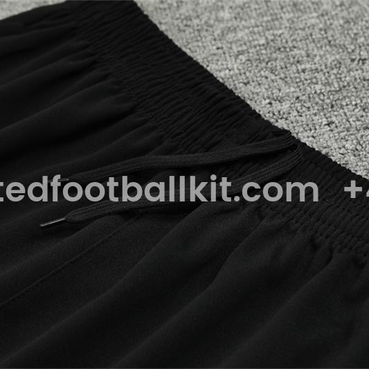 Unitedfootballkit.com | Paris Saint-Germain PSG X JD 24-25 Long Sleeve Training Set - Player Version - White Top and Black Pants -Customize Name, Number and Patch | Worldwide Shipping