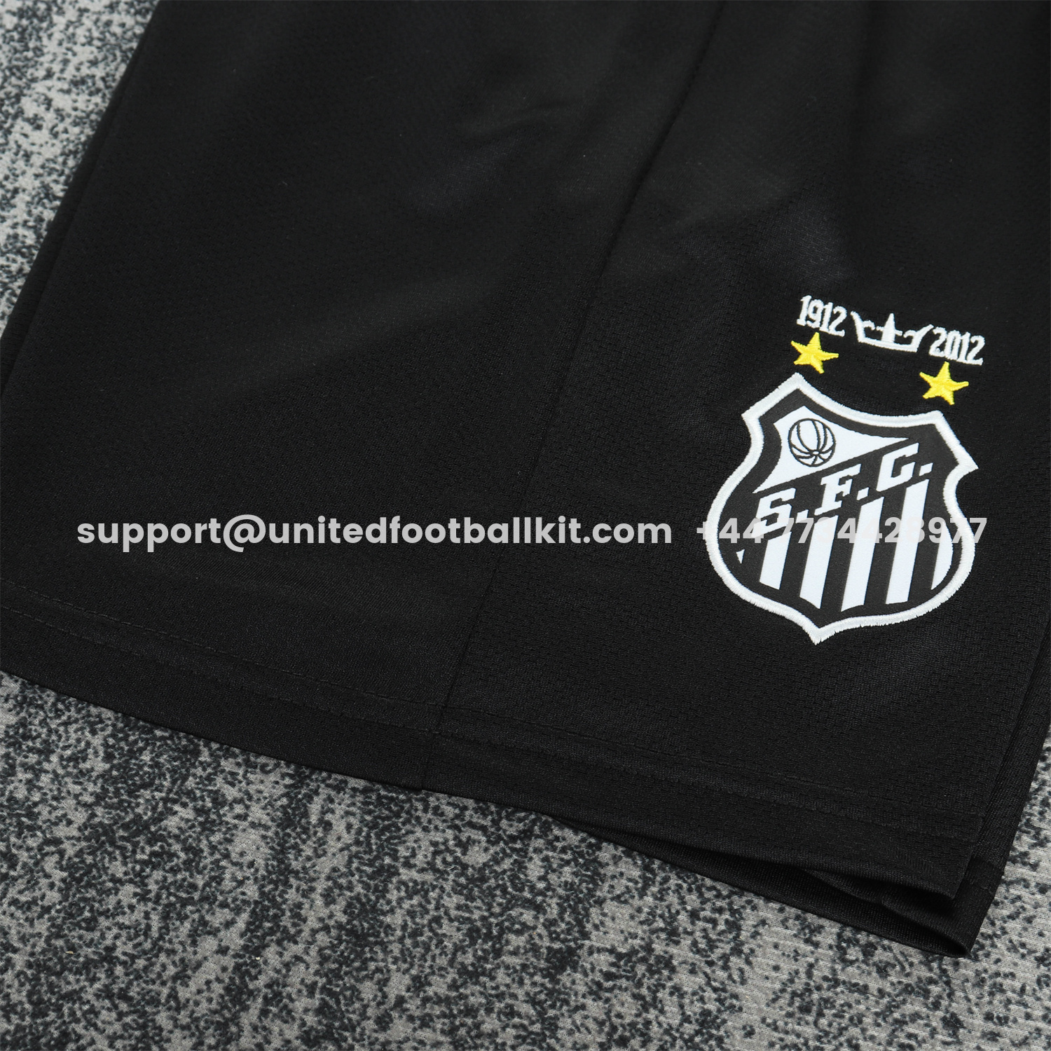 Unitedfootballkit.com | Retro Santos 2012 Black Special Long Sleeves Kids Kit -Customize Name, Number and Patch | Worldwide Shipping