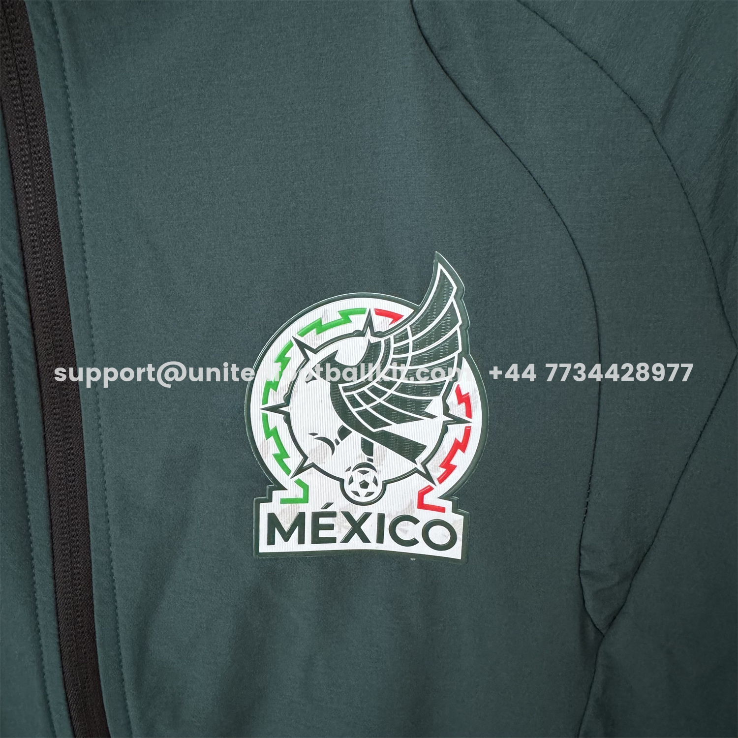 Unitedfootballkit.com | Mexico 2026 Windbreaker Training Set - Deep Green Top and Pants -Customize Name, Number and Patch | Worldwide Shipping