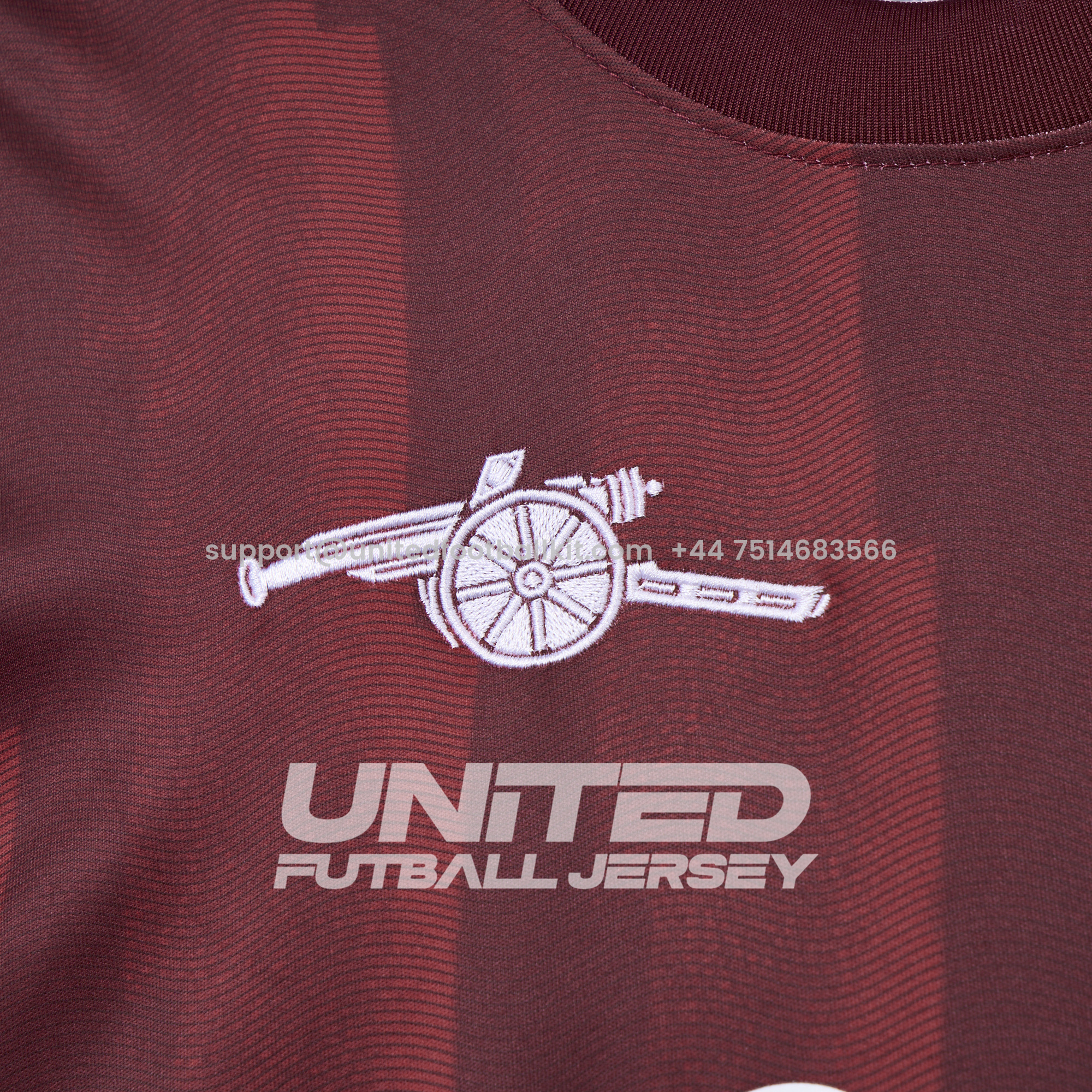Unitedfootballkit.com | Arsenal x Aries 24-25 Vintage Red T-shirts -Customize Name, Number and Patch | Worldwide Shipping
