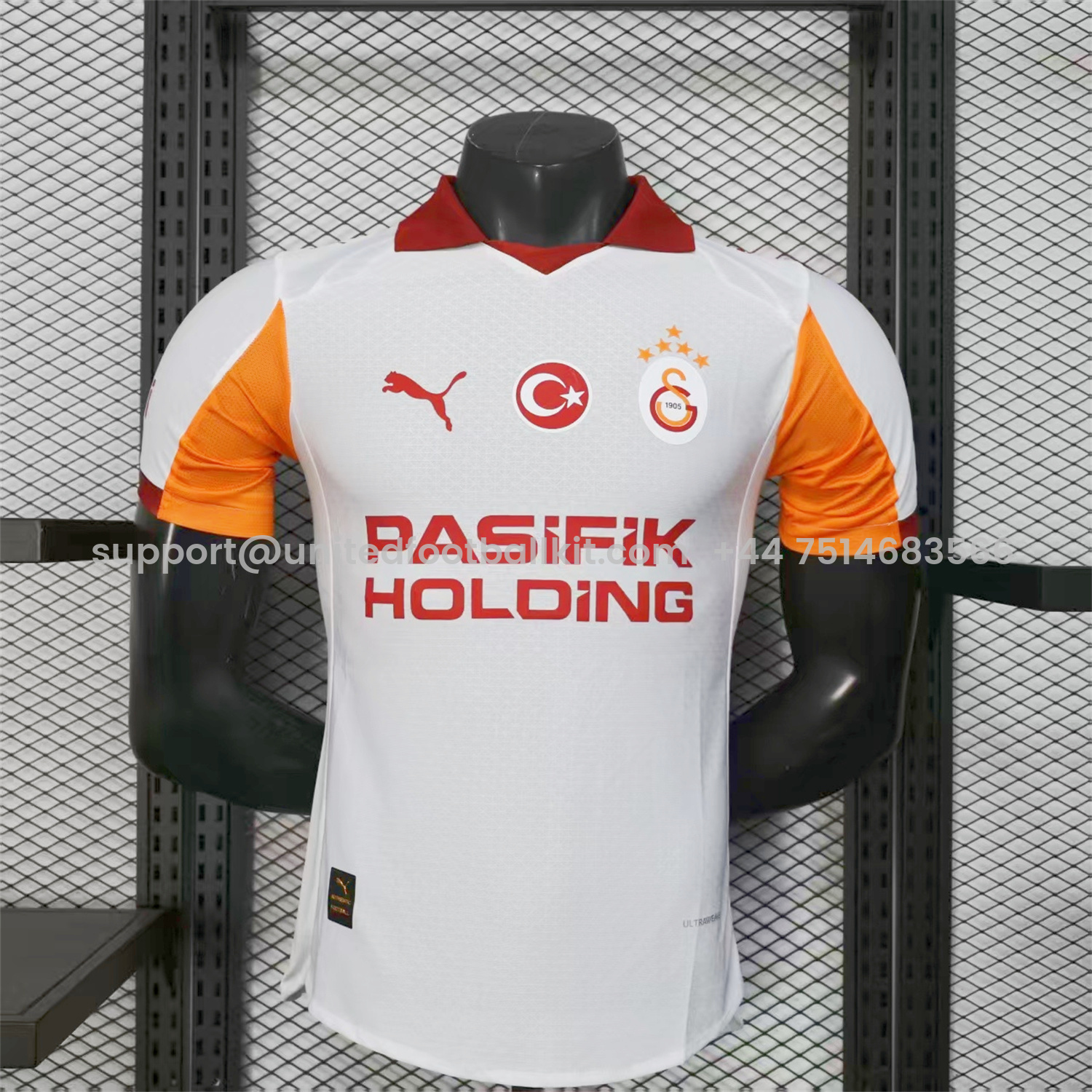 Unitedfootballkit.com | Galatasaray 25-26 Away Jersey With Five Stars - Player Version -Customize Name, Number and Patch | Worldwide Shipping