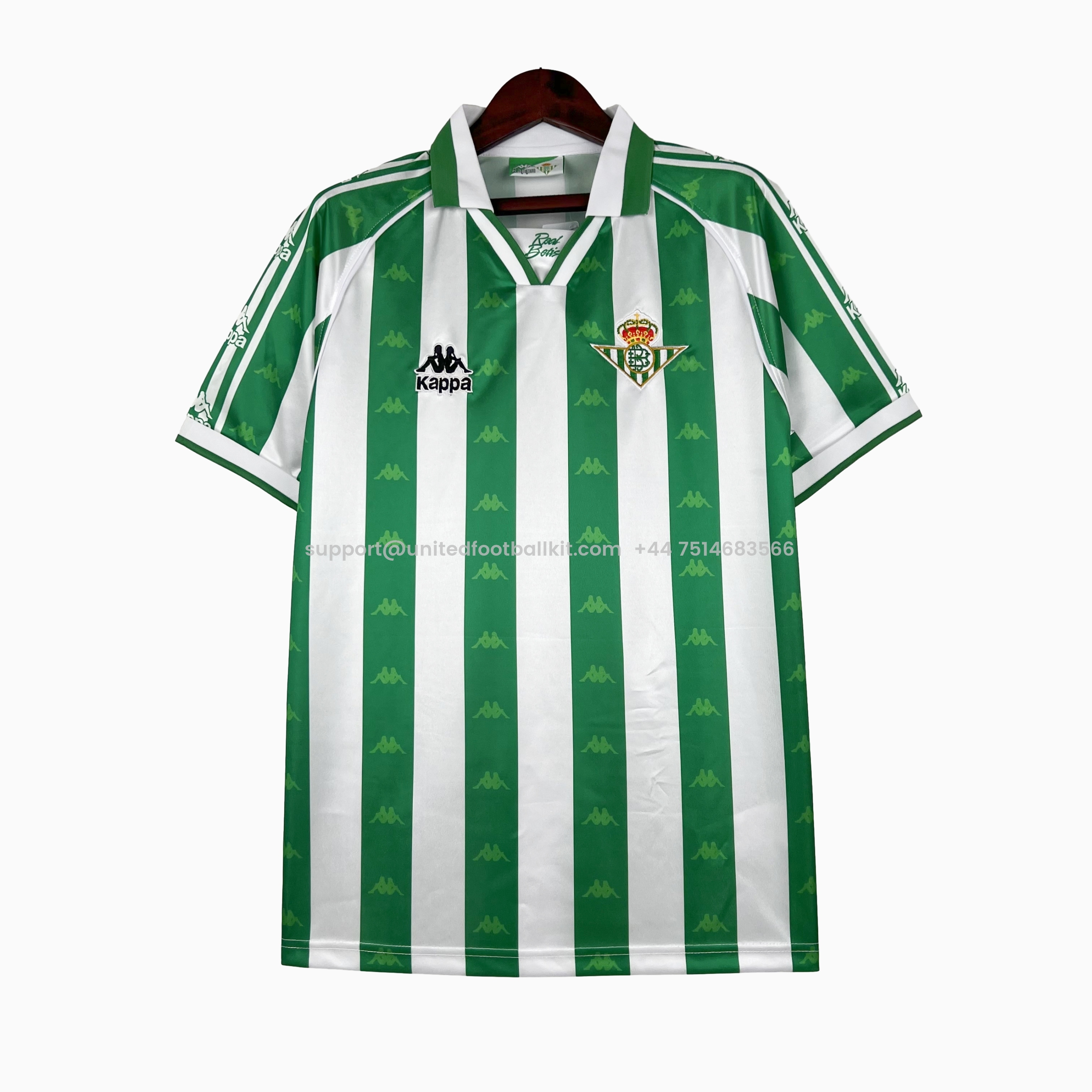 Unitedfootballkit.com | Retro Real Betis 1995-97 Home Stadium Jersey -Customize Name, Number and Patch | Worldwide Shipping