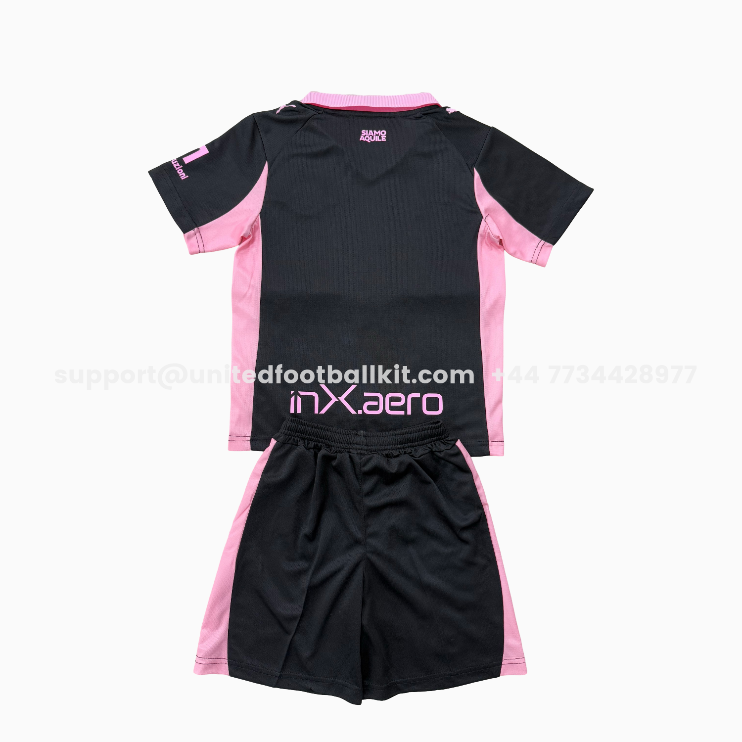 Unitedfootballkit.com | Palermo 25-26 Away Kids Kit -Customize Name, Number and Patch | Worldwide Shipping