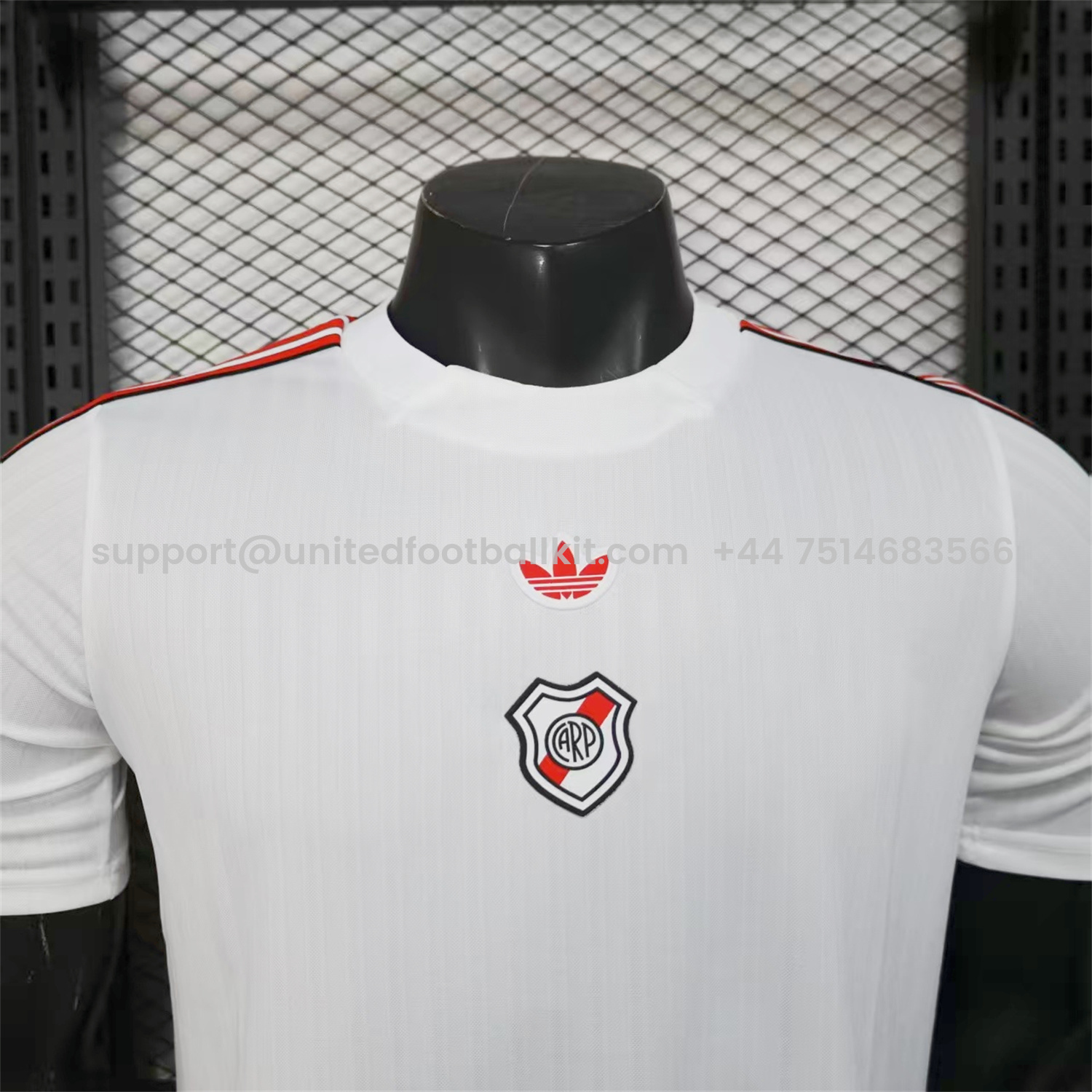 Unitedfootballkit.com | River Plate 25-26 Originals Terrace Icon White Jersey - Player Version -Customize Name, Number and Patch | Worldwide Shipping
