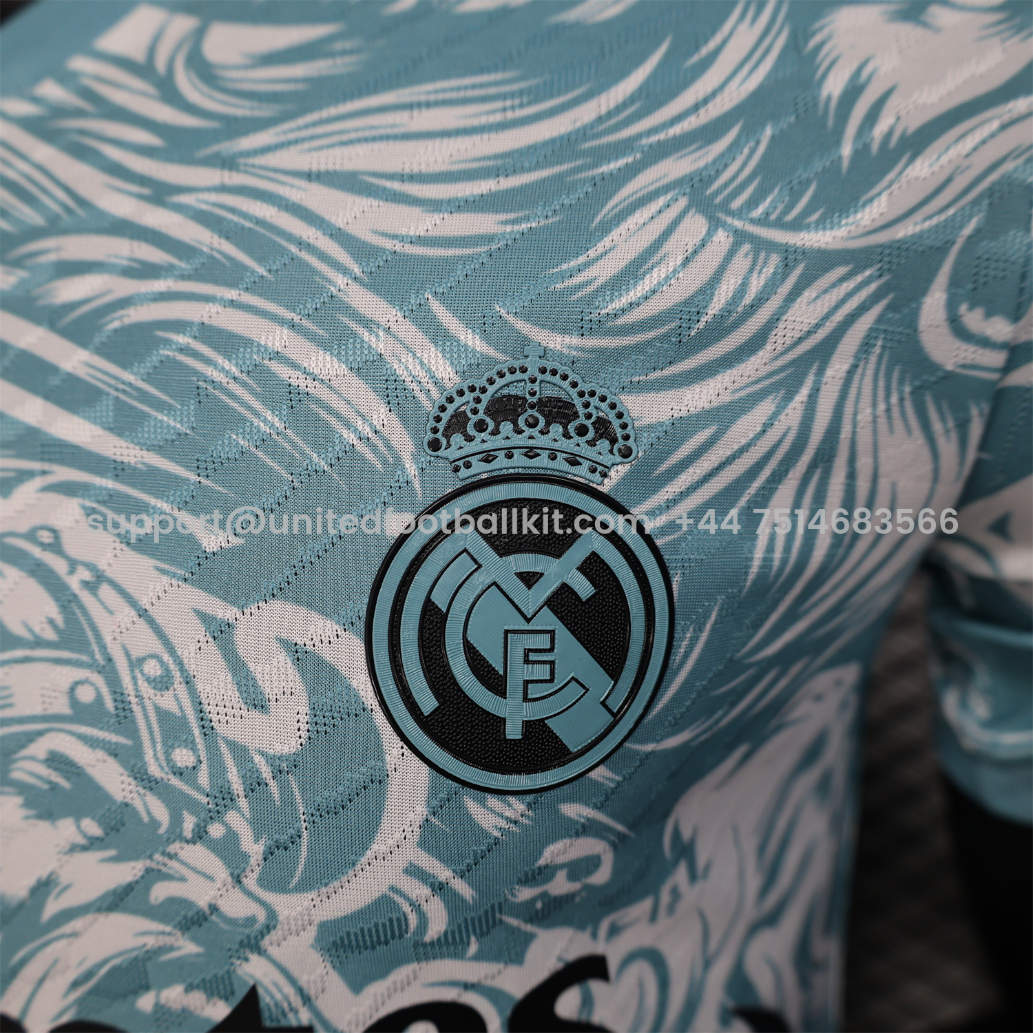 Unitedfootballkit.com | Real Madrid 25-26 Blue Viking Roar Special Edition Jersey - Player Version -Customize Name, Number and Patch | Worldwide Shipping