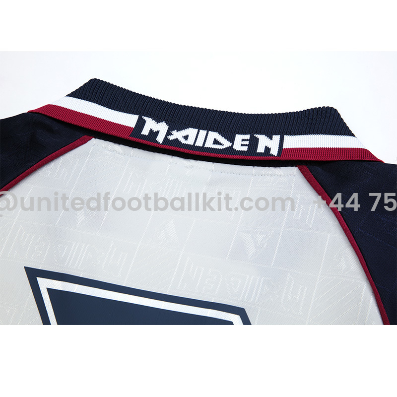 Unitedfootballkit.com | Retro Iron Maiden 1999-01 Away Jersey -Customize Name, Number and Patch | Worldwide Shipping