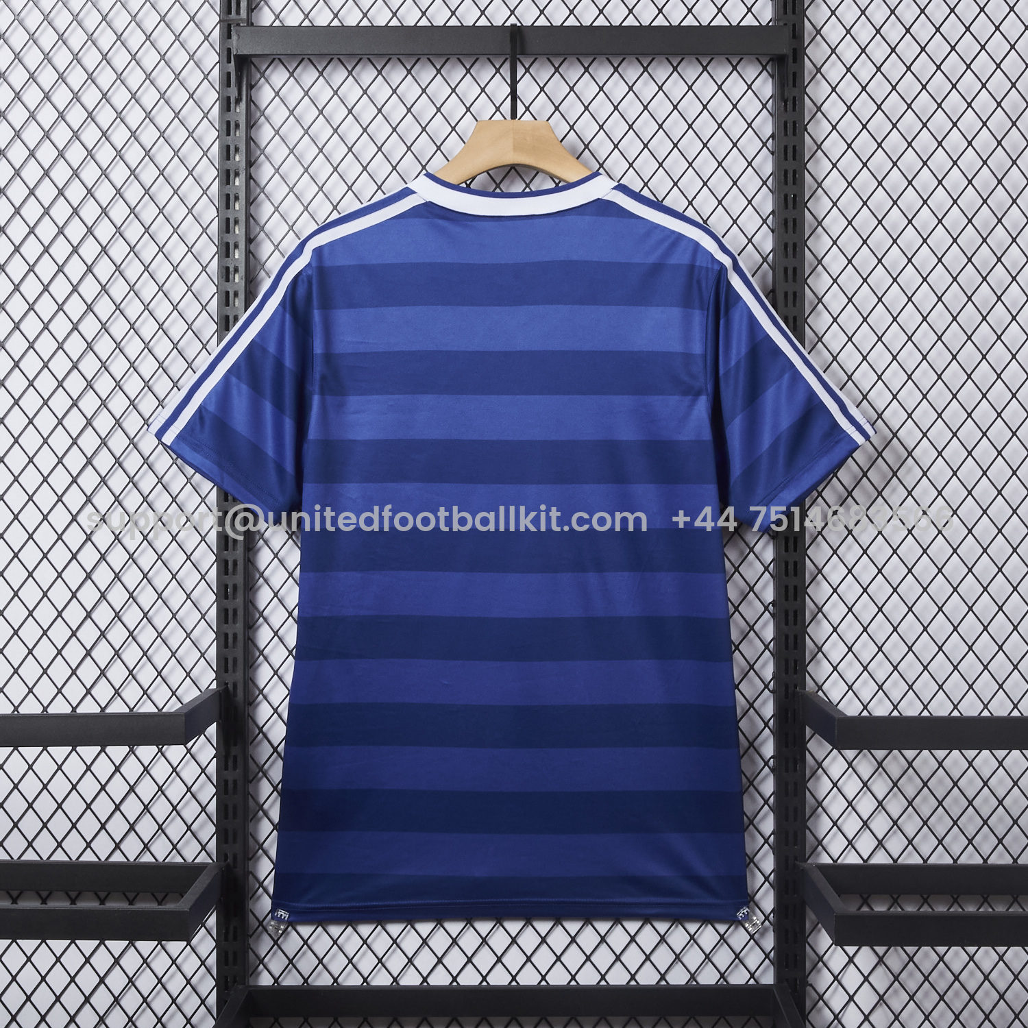 Unitedfootballkit.com | Retro Hamburger SV 1986-87 Away Blue Jersey -Customize Name, Number and Patch | Worldwide Shipping