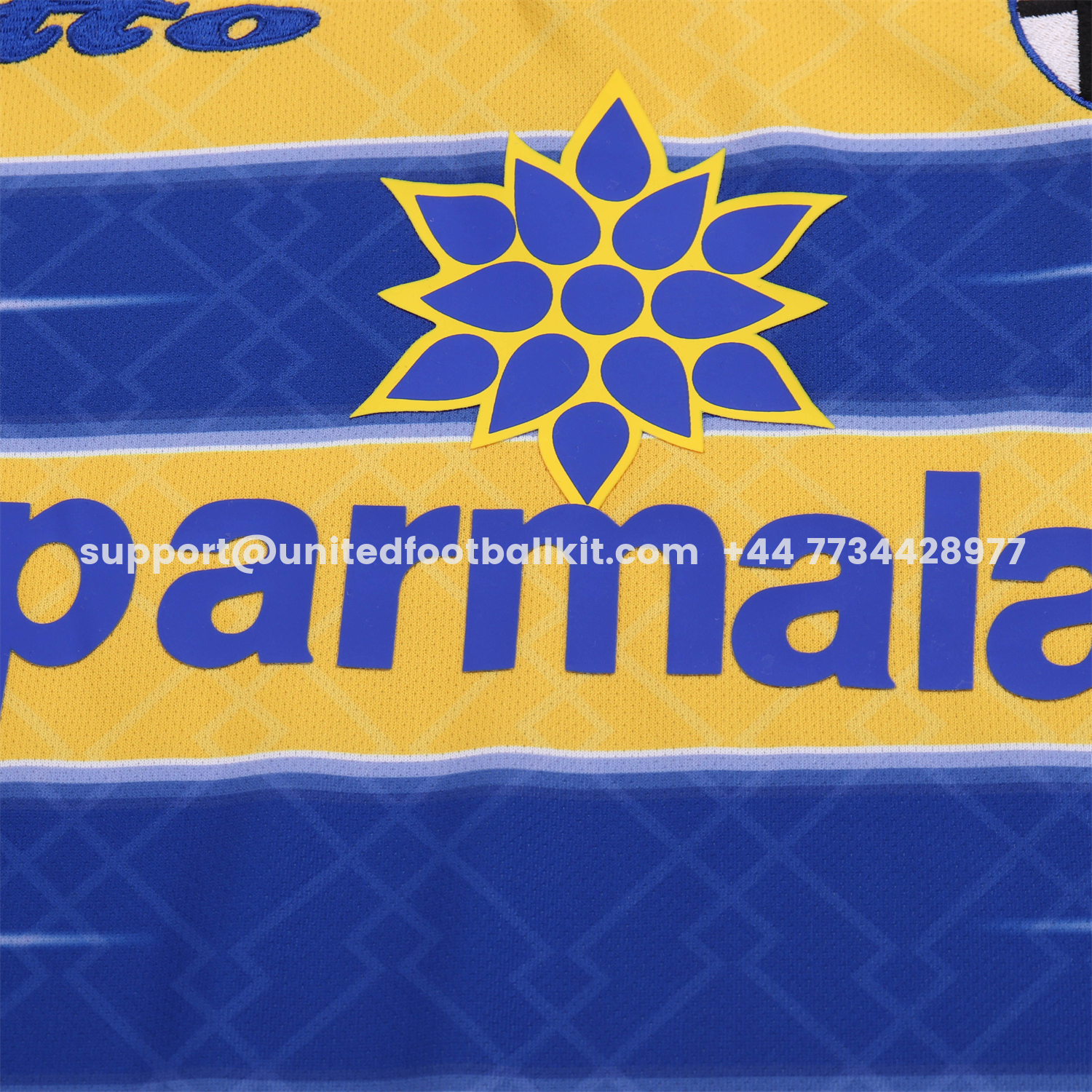 Unitedfootballkit.com | Retro Parma 1998-99 Home Kids Kit -Customize Name, Number and Patch | Worldwide Shipping