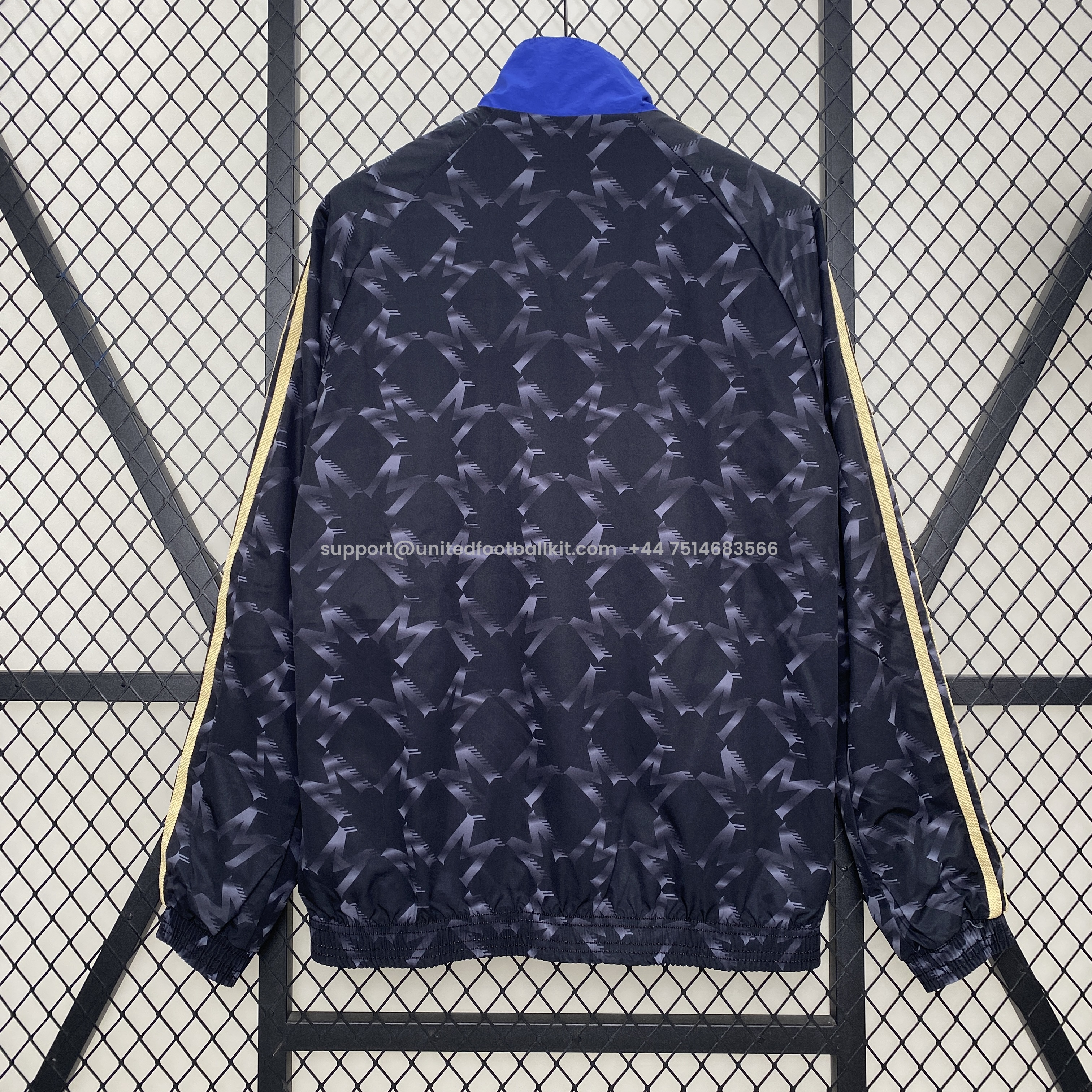 Unitedfootballkit.com | Manchester United 24-25 Double Sided Reversible Windbreaker - Home & Away Jersey Style -Customize Name, Number and Patch | Worldwide Shipping