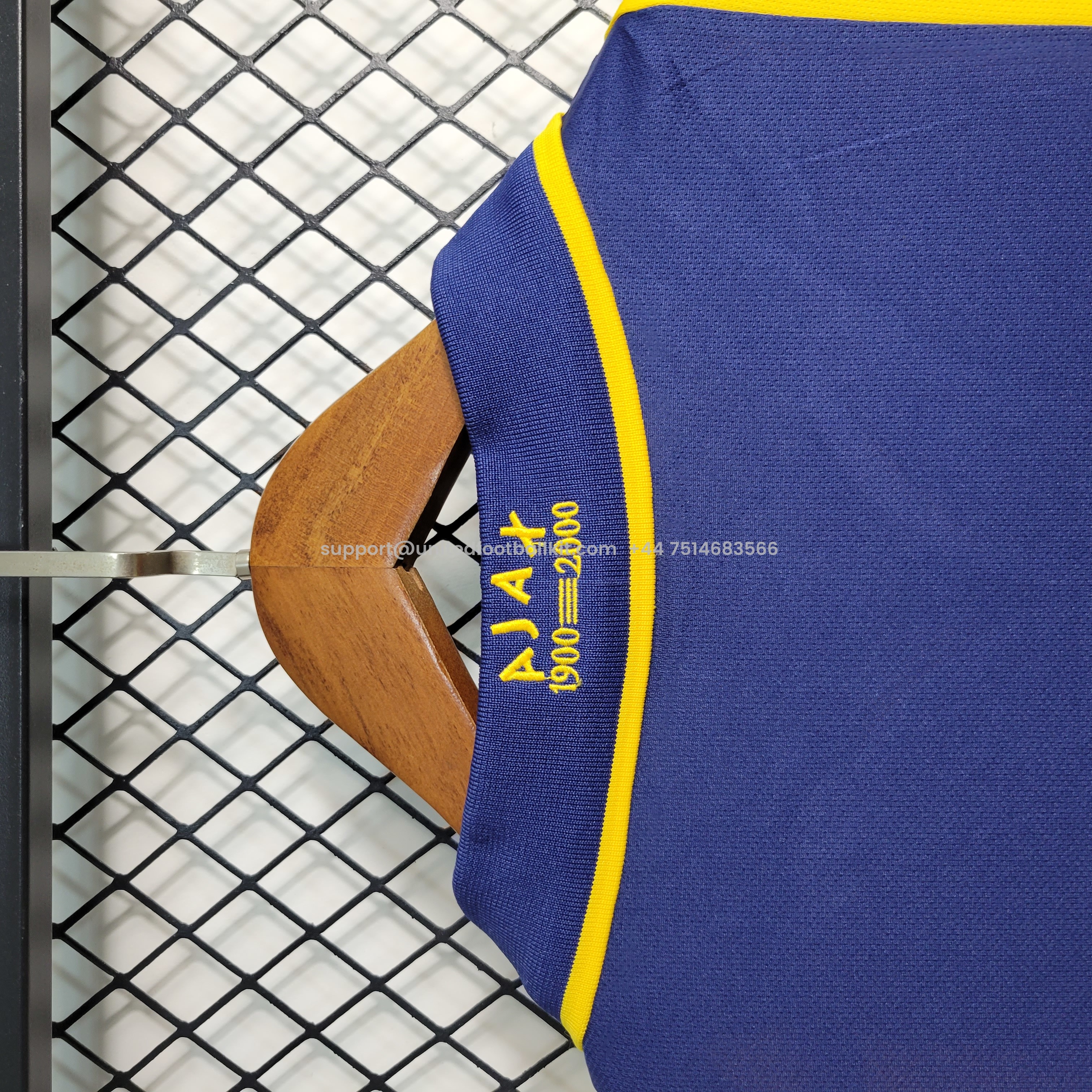 Unitedfootballkit.com | Retro Ajax 2000-01 Away Jersey -Customize Name, Number and Patch | Worldwide Shipping