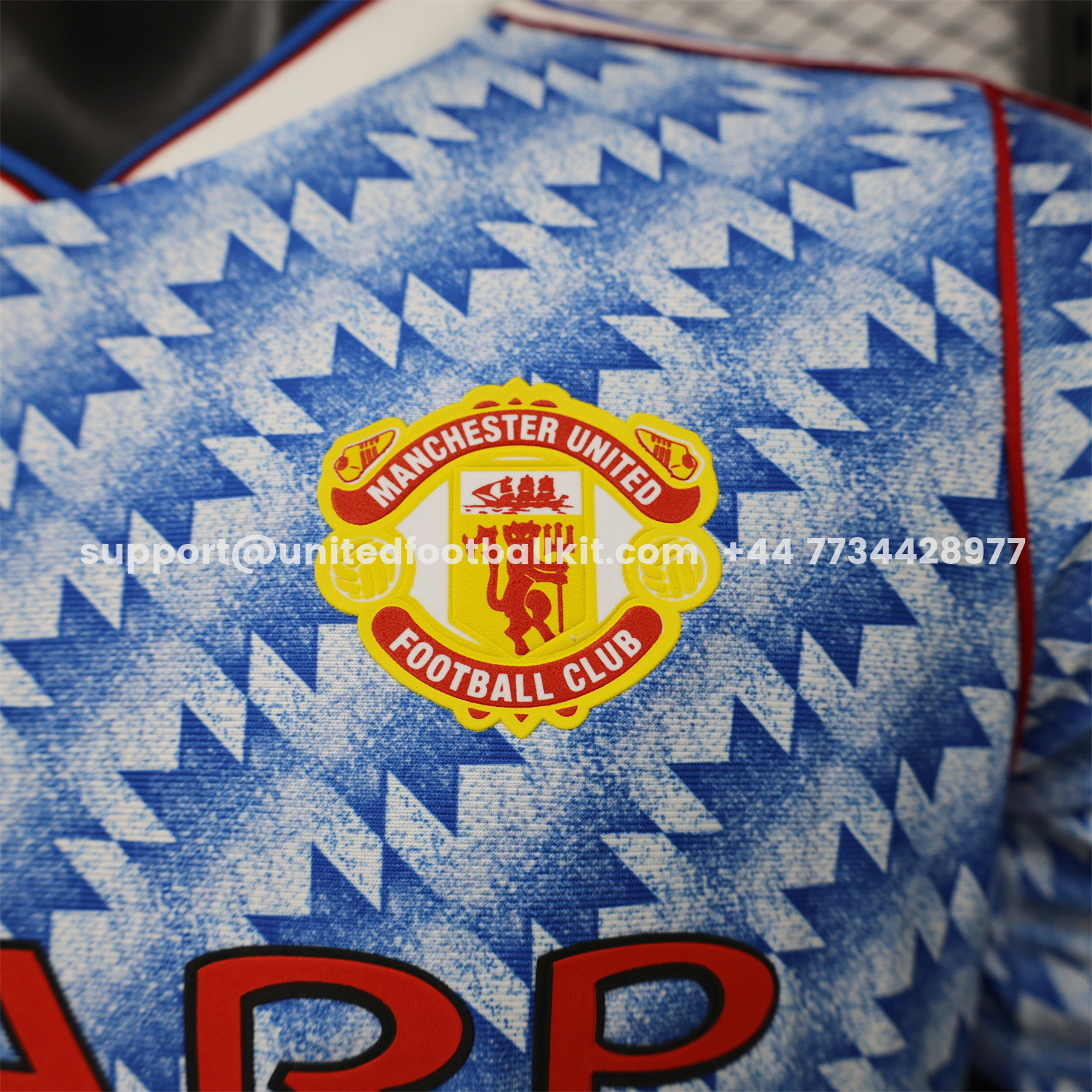 Unitedfootballkit.com | Manchester United 26-27 Terrace Icon Retro Casual Style Blue Jersey - Player Version -Customize Name, Number and Patch | Worldwide Shipping