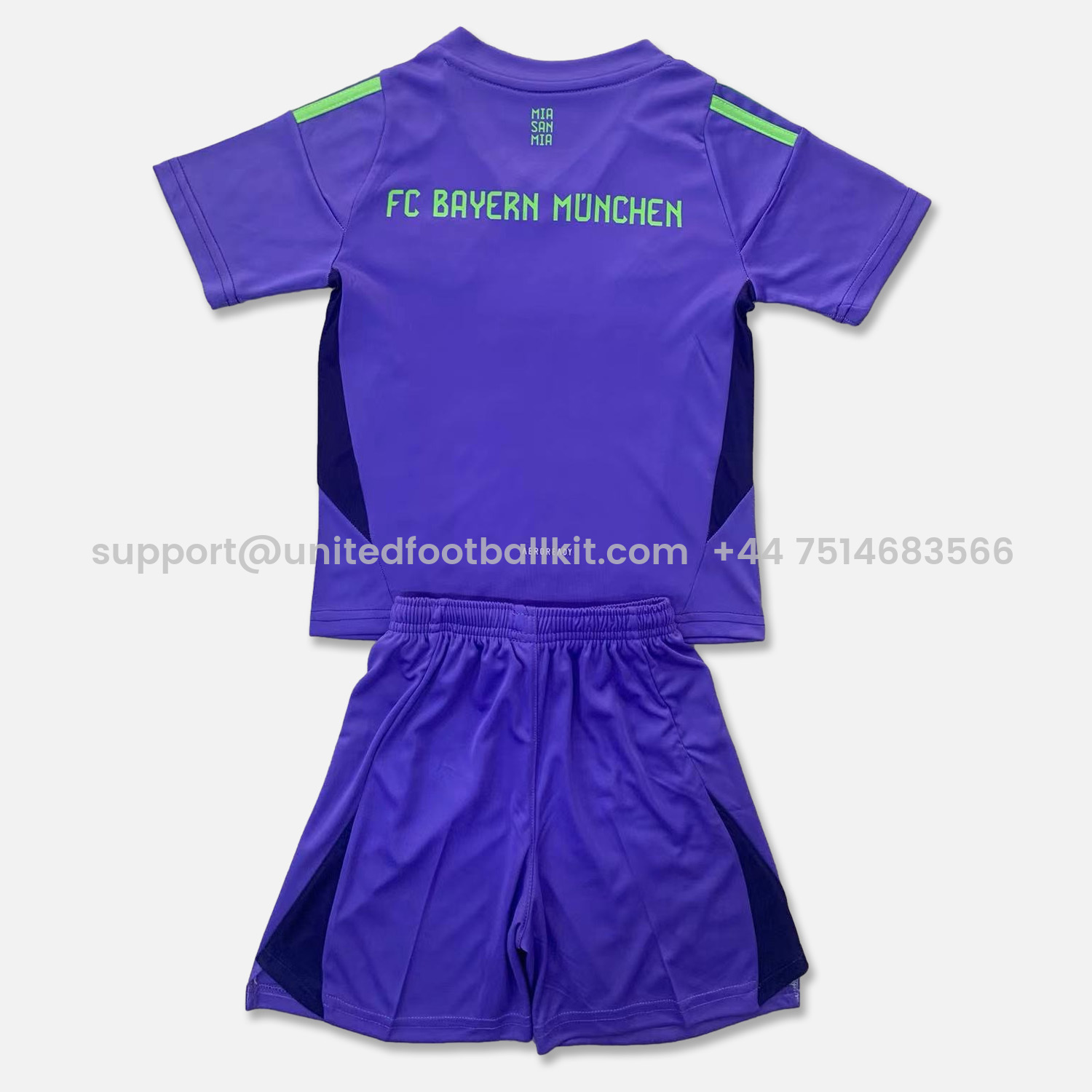 Unitedfootballkit.com | Bayern Munich 24-25 Purple Goalkeeper Men's Adult Jersey Set - Fans Version -Customize Name, Number and Patch | Worldwide Shipping