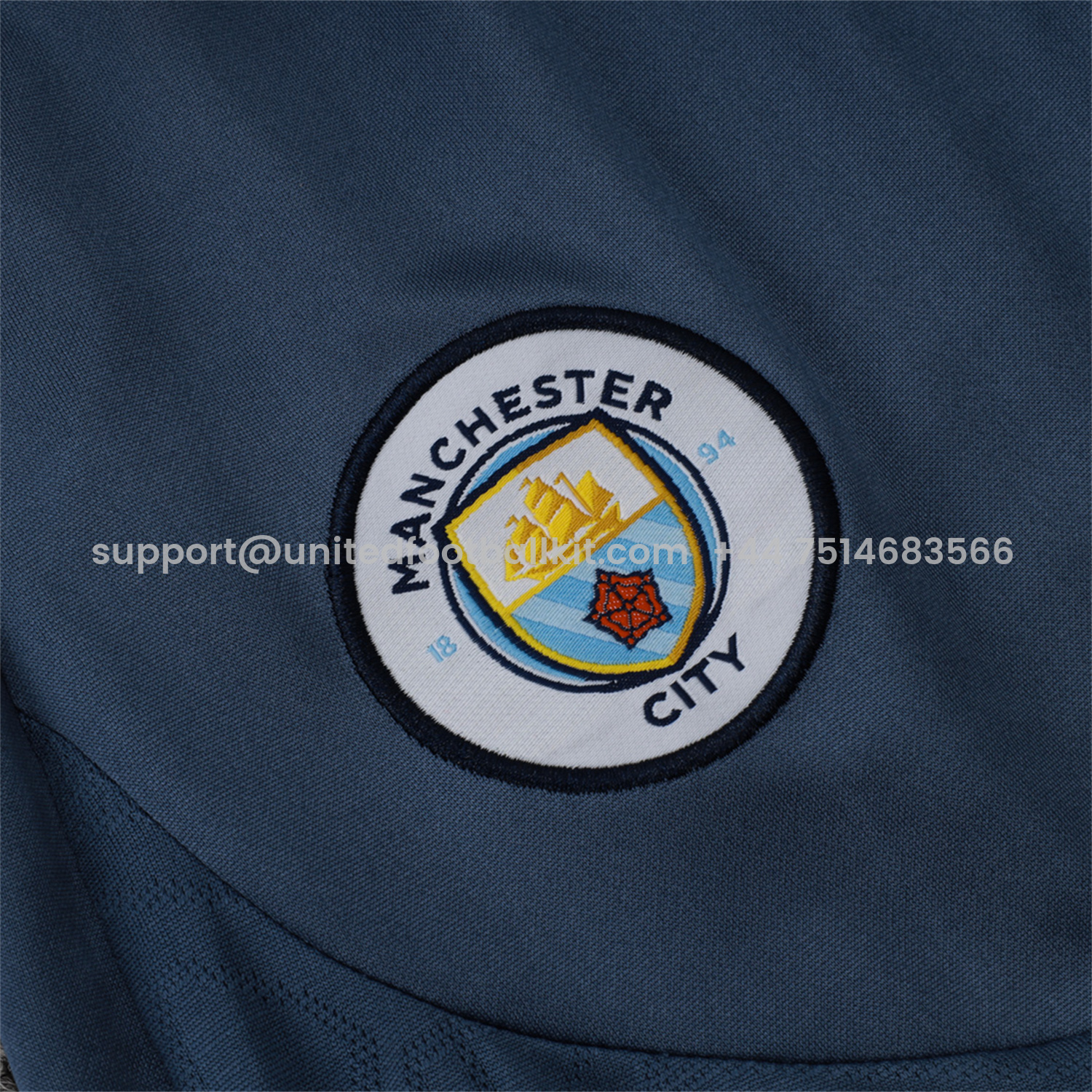 Unitedfootballkit.com | Manchester City 24-25 Short-Sleeve Training Set - Light Blue -Customize Name, Number and Patch | Worldwide Shipping