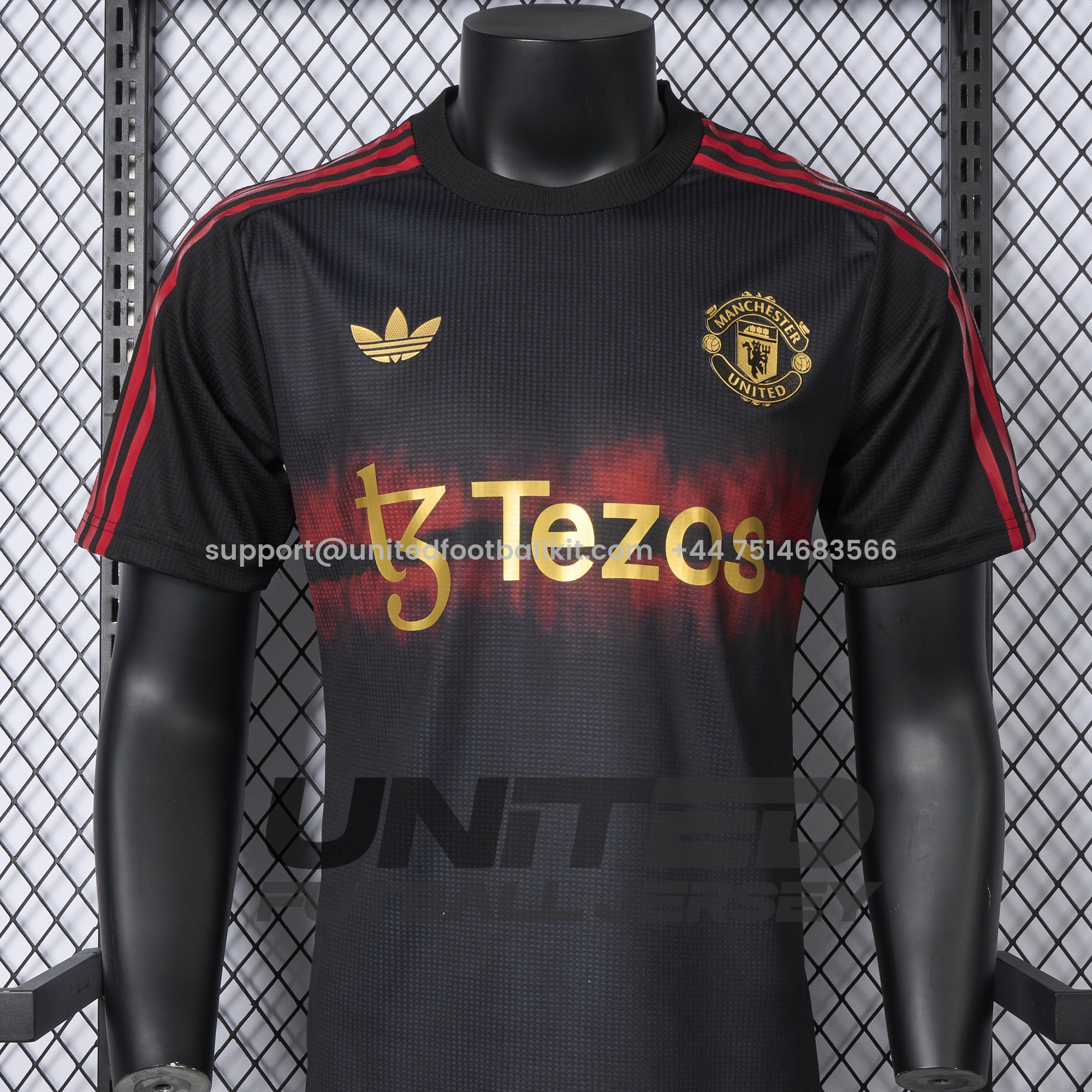 Unitedfootballkit.com | Manchester United 24-25 Pre-Match Chinese New Year Jersey - Player Version -Customize Name, Number and Patch | Worldwide Shipping