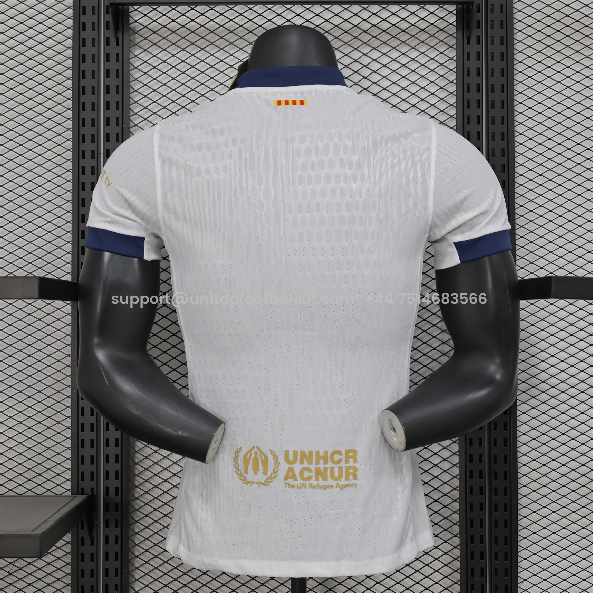 Unitedfootballkit.com | Barcelona X Coldplay 24-25 White Special Edition Jersey - Player Version -Customize Name, Number and Patch | Worldwide Shipping