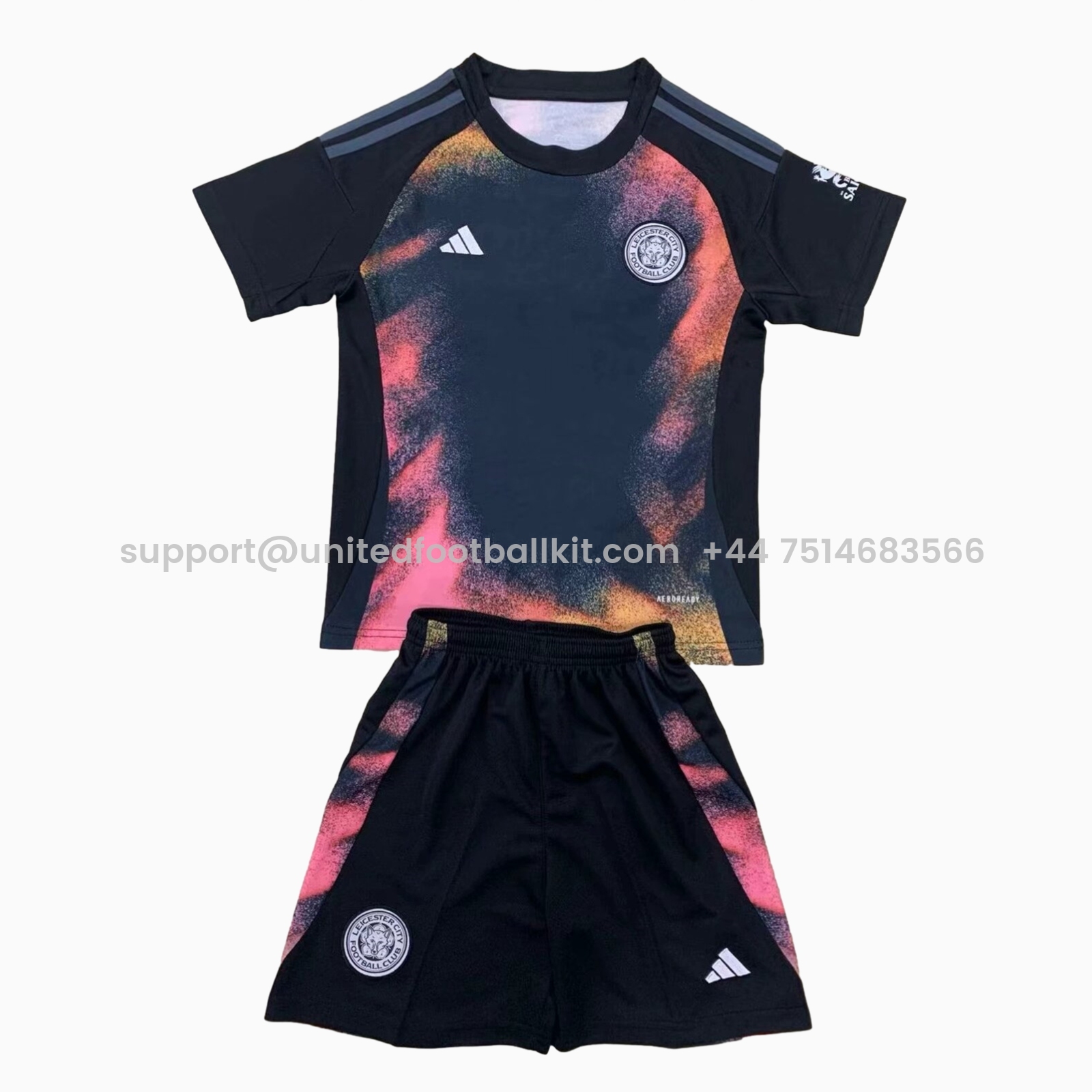 Unitedfootballkit.com | Leicester City 24-25 Away Kids Kit -Customize Name, Number and Patch | Worldwide Shipping