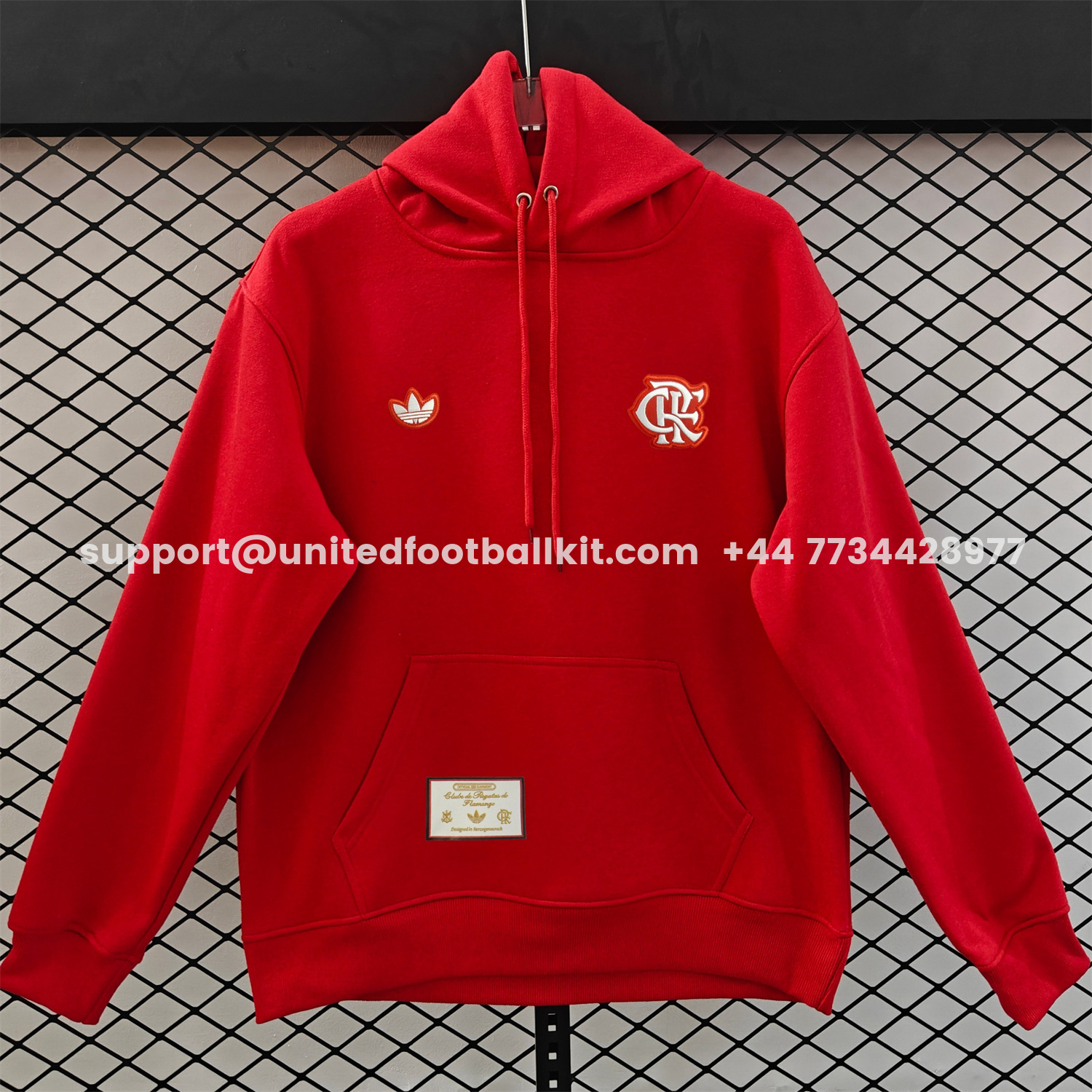 Unitedfootballkit.com | Flamengo 25-26 Originals Terrace Icon Unisex Pullover Hoodie -Customize Name, Number and Patch | Worldwide Shipping