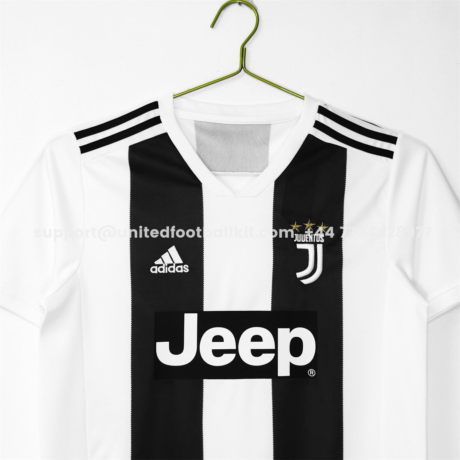 Unitedfootballkit.com | Retro Juventus 2018-19 Home Jersey - Fans Version -Customize Name, Number and Patch | Worldwide Shipping
