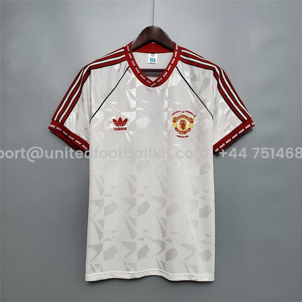 Unitedfootballkit.com | Retro Manchester United 90-91 Third Away Jersey -Customize Name, Number and Patch | Worldwide Shipping