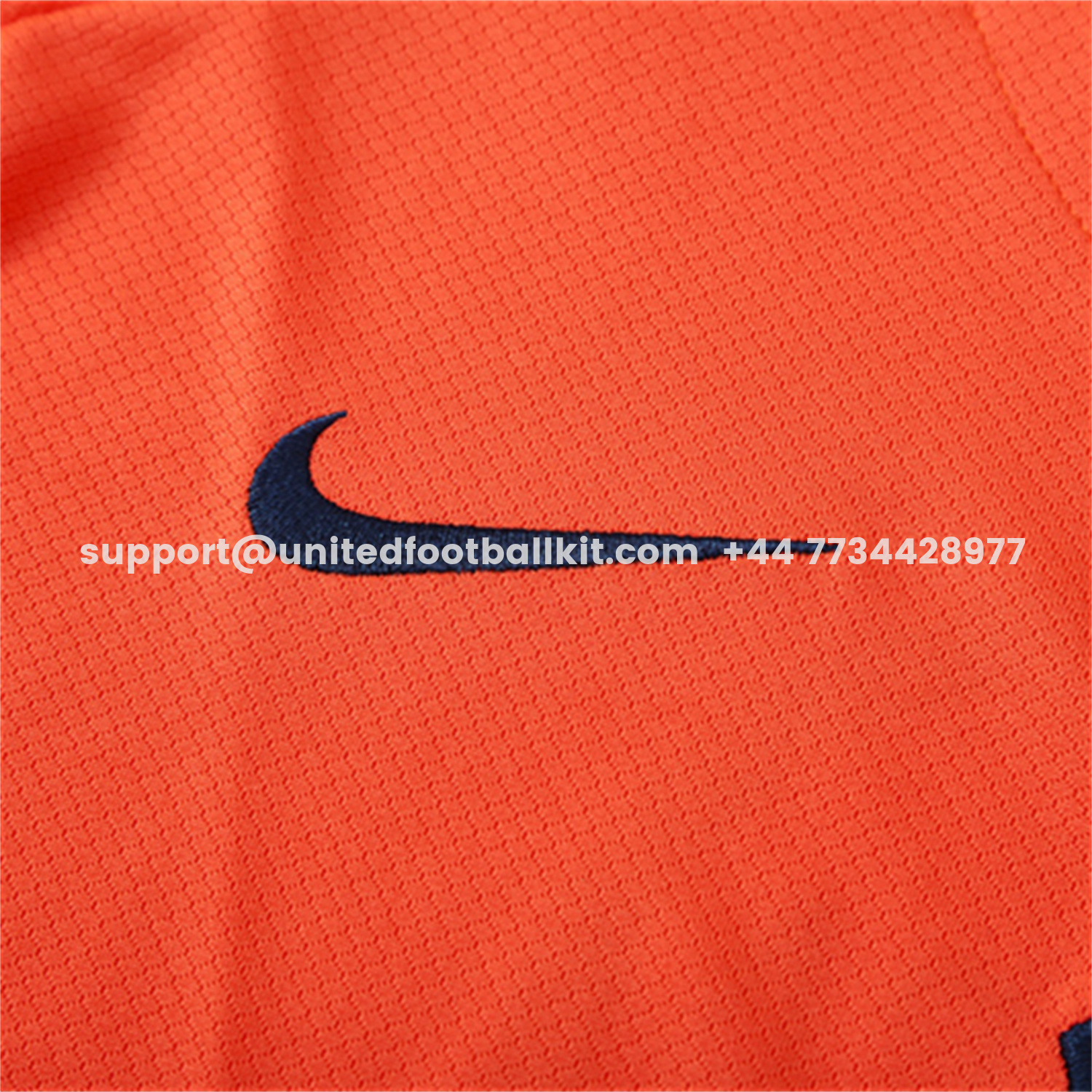 Unitedfootballkit.com | Barcelona 25-26 Kids Short-Sleeve Training Set - Orange Top Royal Blue Sponsor & Royal Blue Shorts -Customize Name, Number and Patch | Worldwide Shipping