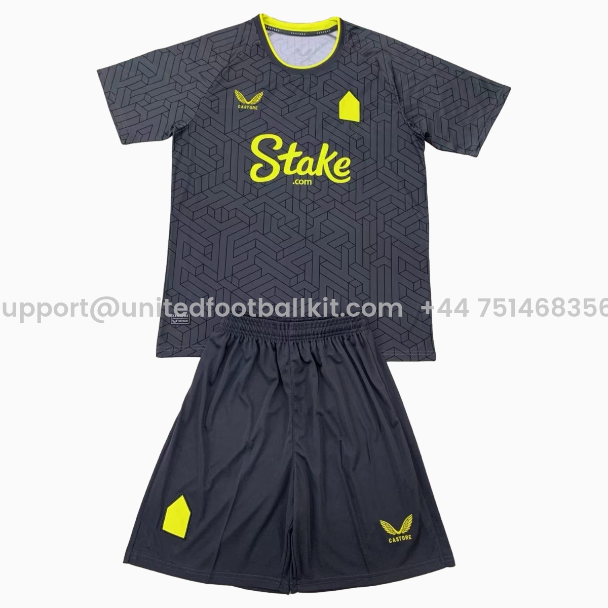 Unitedfootballkit.com | Everton 24-25 Away Men's Adult Jersey Set - Fans Version -Customize Name, Number and Patch | Worldwide Shipping