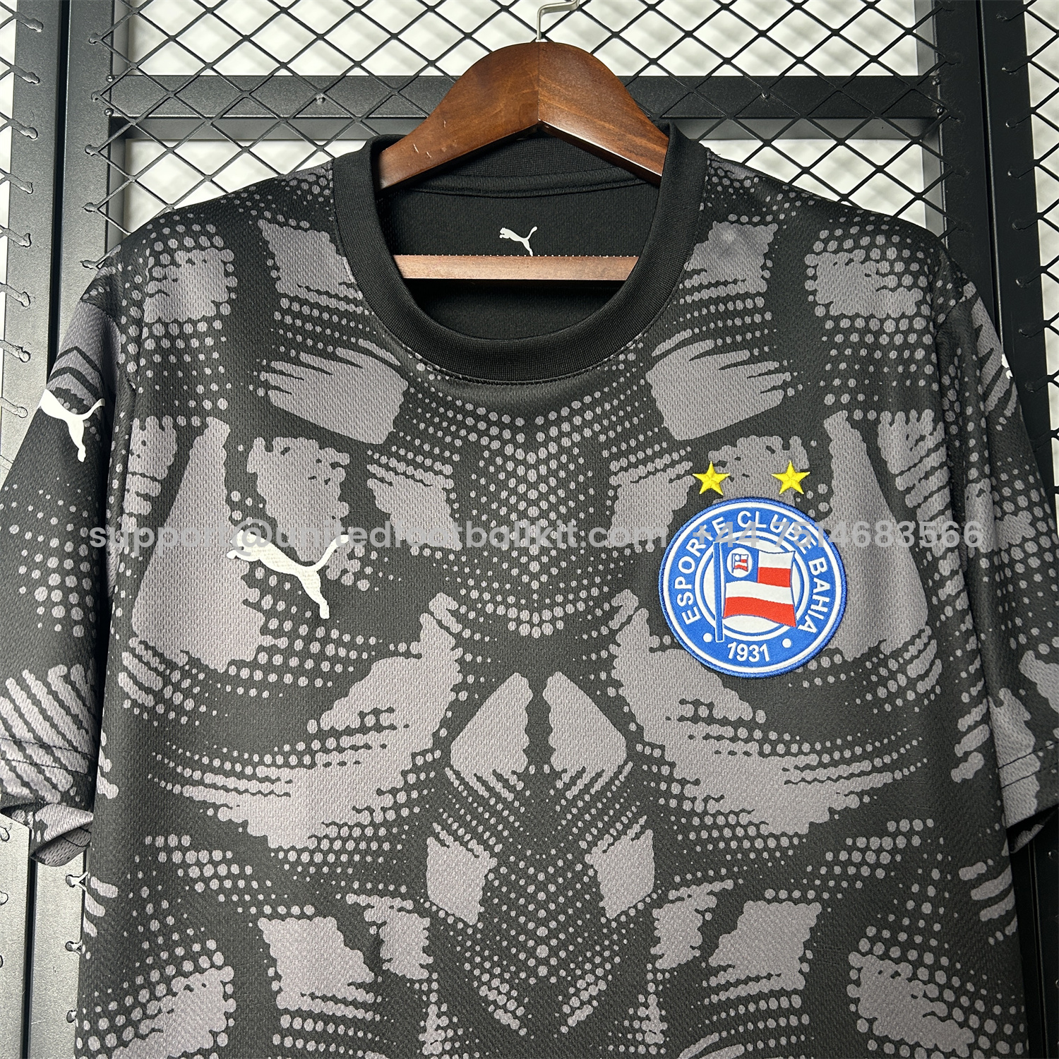 Unitedfootballkit.com | Bahia 25-26 Black Goalkeeper Jersey - Fans Version -Customize Name, Number and Patch | Worldwide Shipping