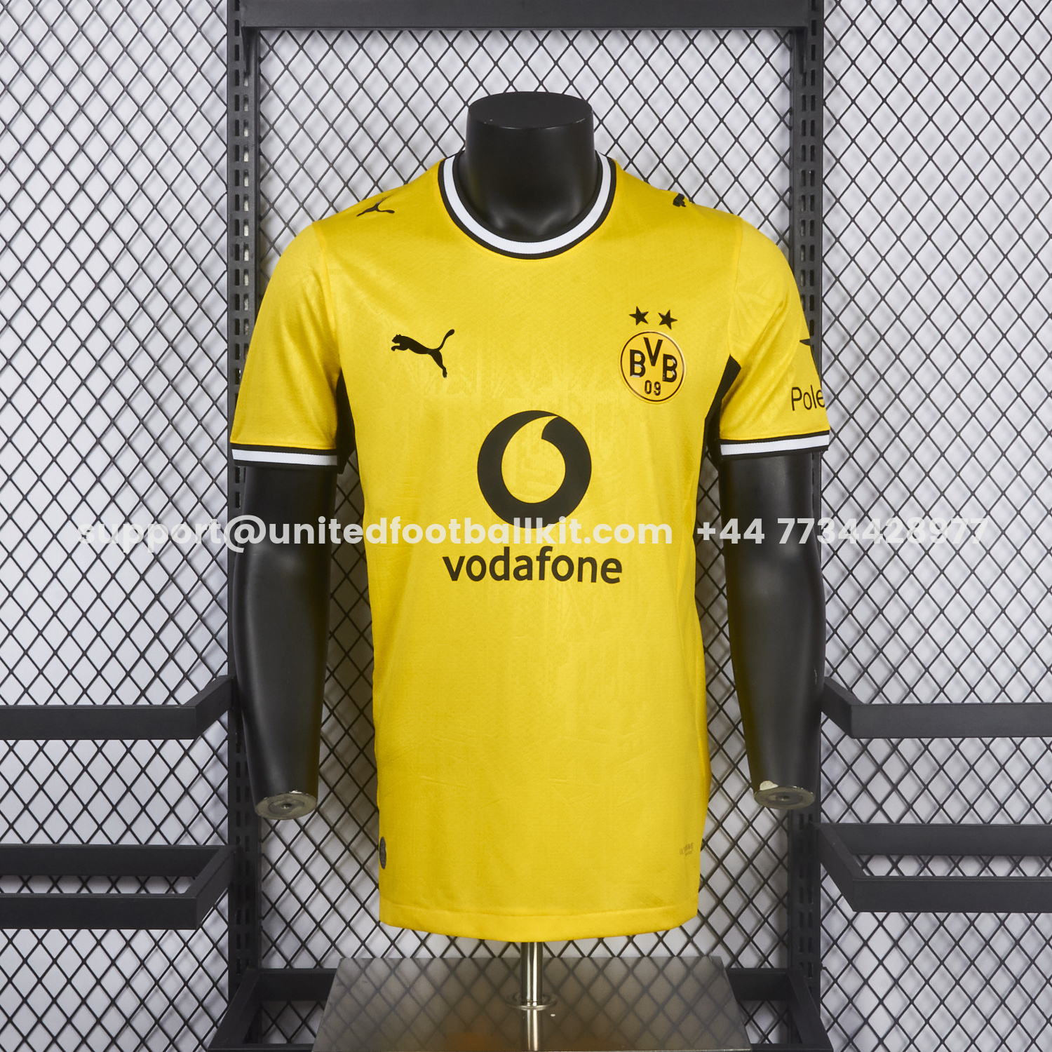 Unitedfootballkit.com | Dortmund 26-27 Home Jersey - Player Version -Customize Name, Number and Patch | Worldwide Shipping