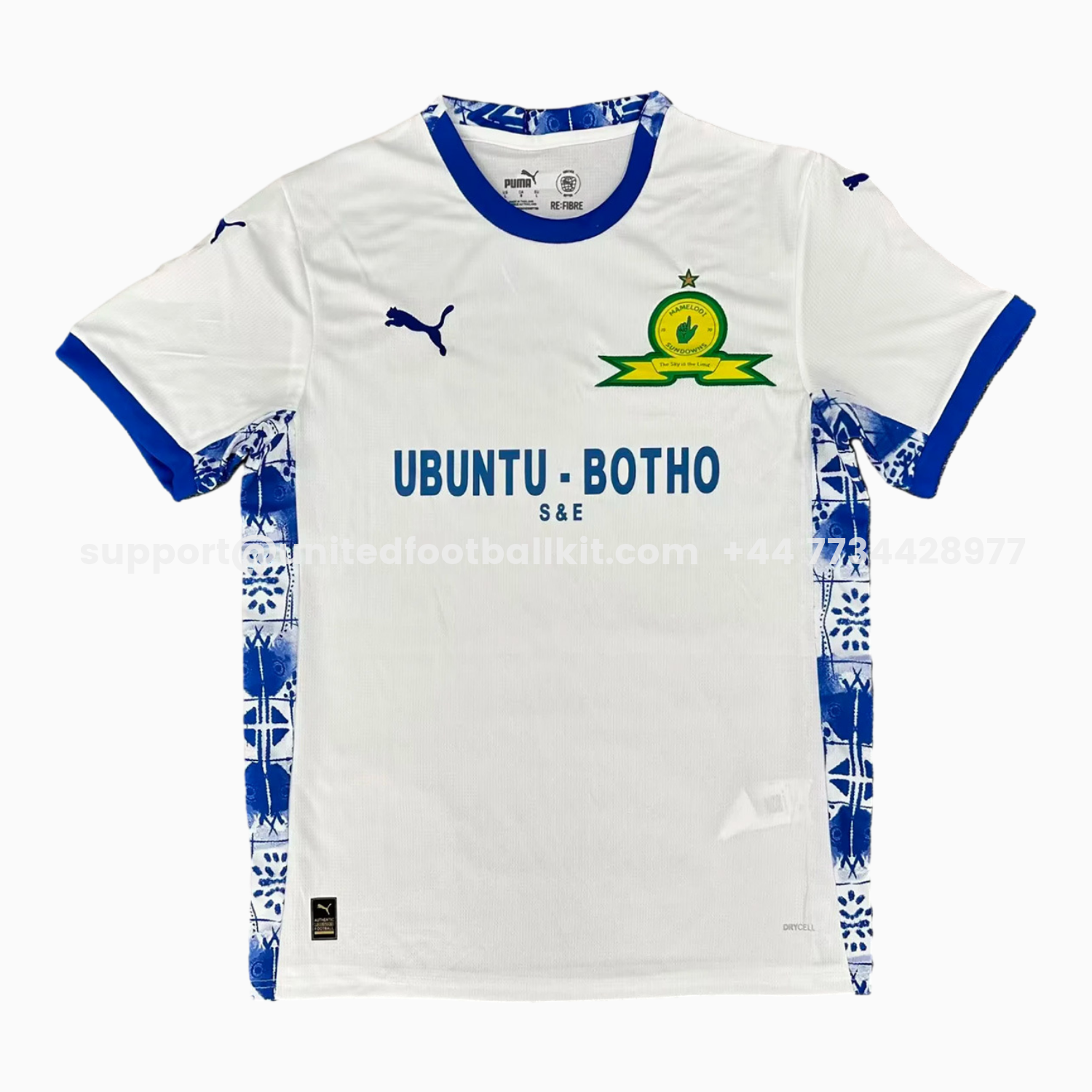 Unitedfootballkit.com | Mamelodi Sundowns 25-26 Away White Jersey - Fans Version -Customize Name, Number and Patch | Worldwide Shipping