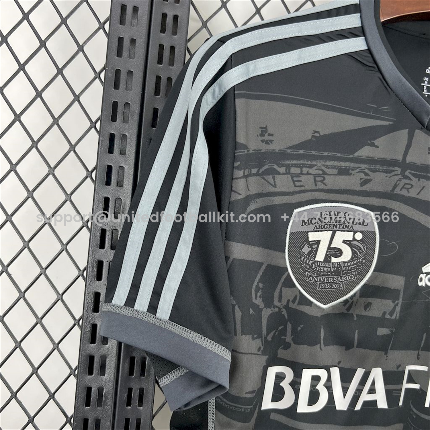 Unitedfootballkit.com | Retro River Plate 2013-14 75th Anniversary Black Jersey -Customize Name, Number and Patch | Worldwide Shipping