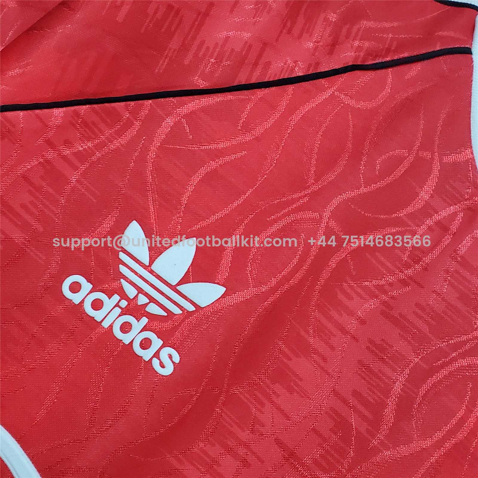 Unitedfootballkit.com | Retro Manchester United 91-92 Home Jersey -Customize Name, Number and Patch | Worldwide Shipping