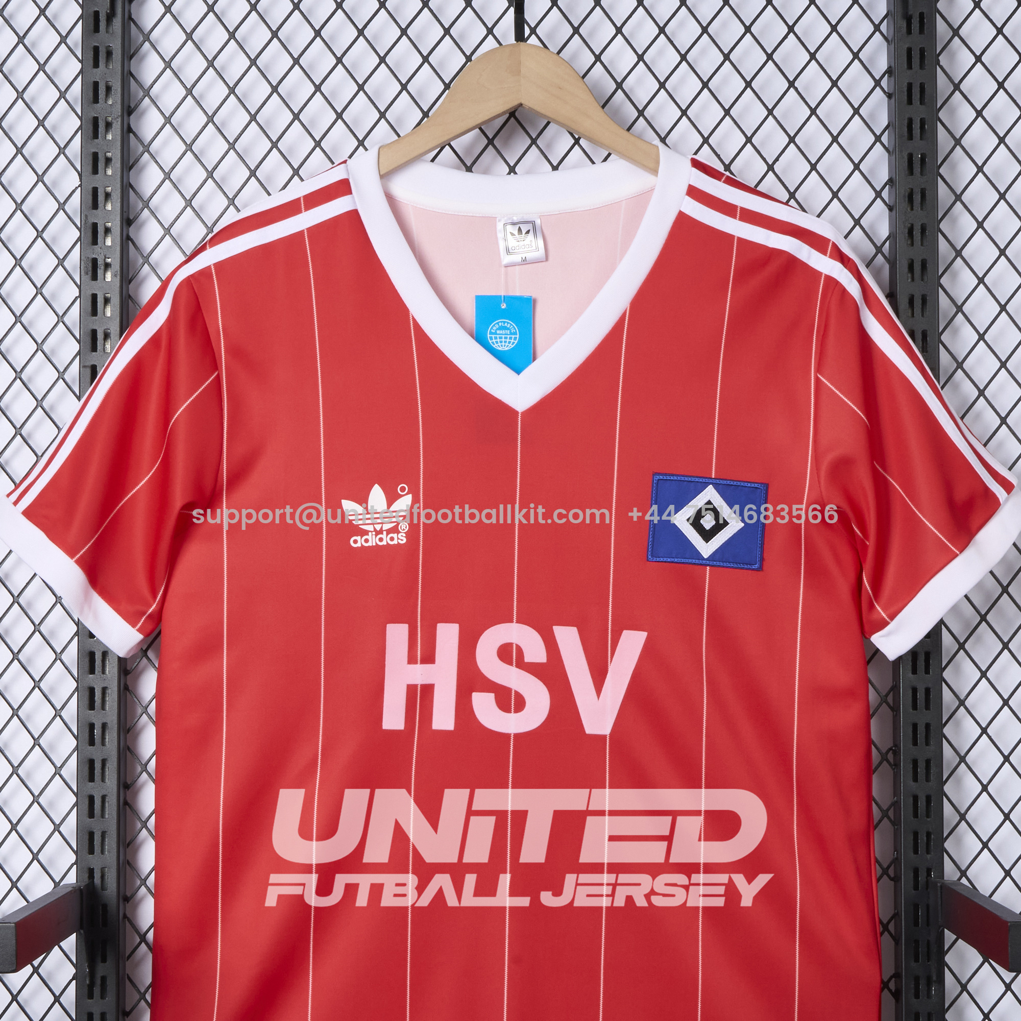 Unitedfootballkit.com | Retro Hamburger SV 83-84 Away Stadium Jersey -Customize Name, Number and Patch | Worldwide Shipping