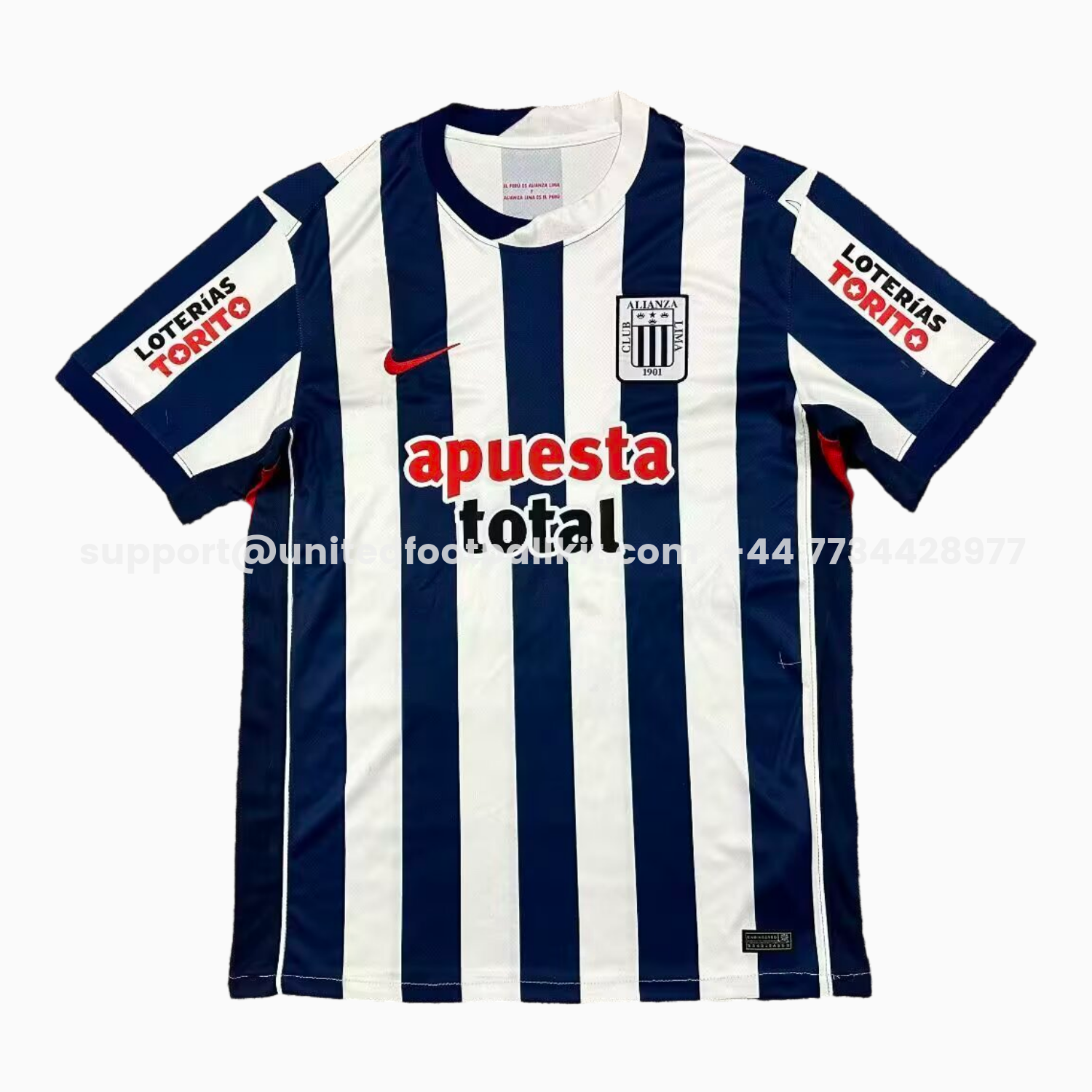 Unitedfootballkit.com | Alianza Lima 2026 Home Jersey - Fans Version -Customize Name, Number and Patch | Worldwide Shipping