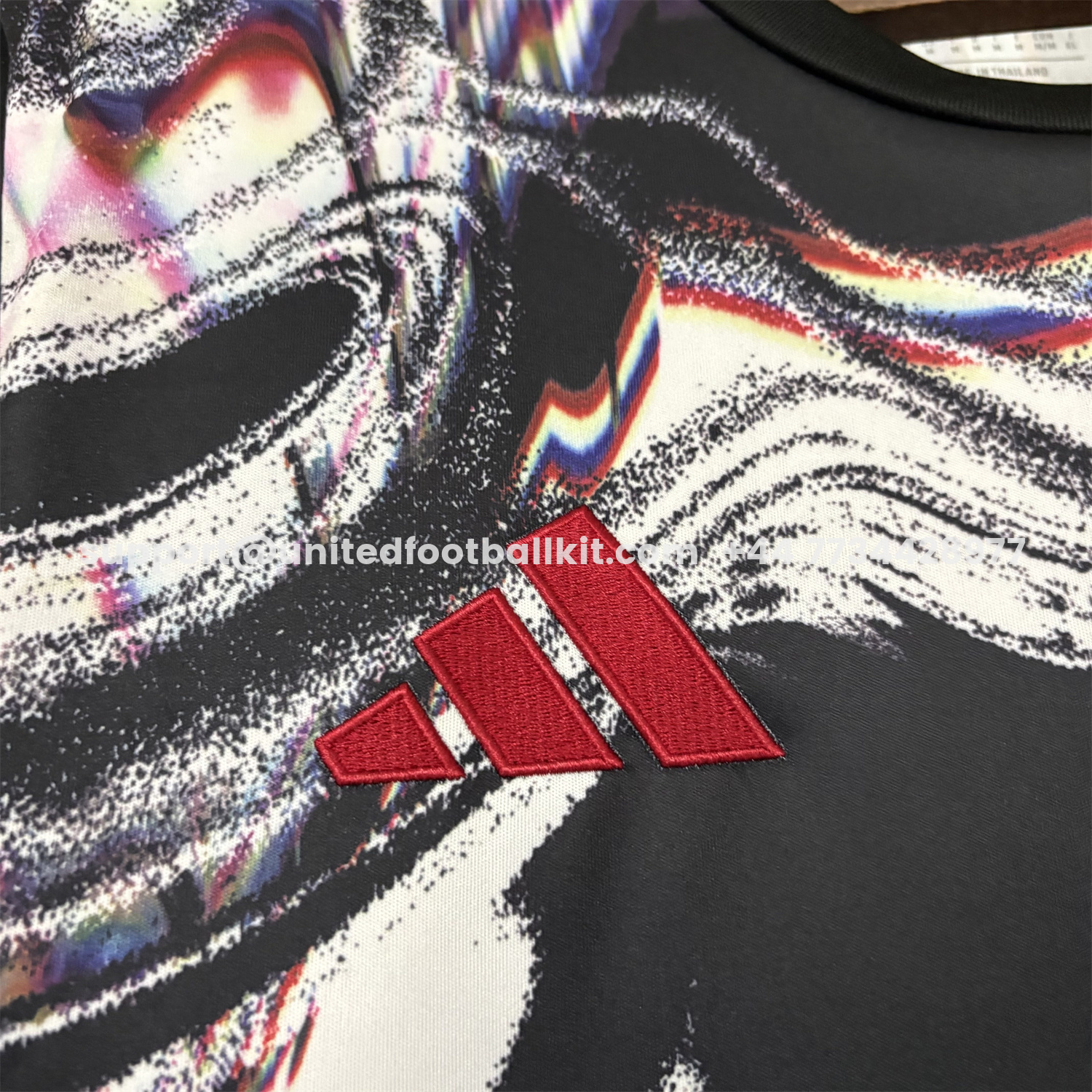 Unitedfootballkit.com | Manchester United 25-26 Ripples Black Special Jersey - Fans Version -Customize Name, Number and Patch | Worldwide Shipping