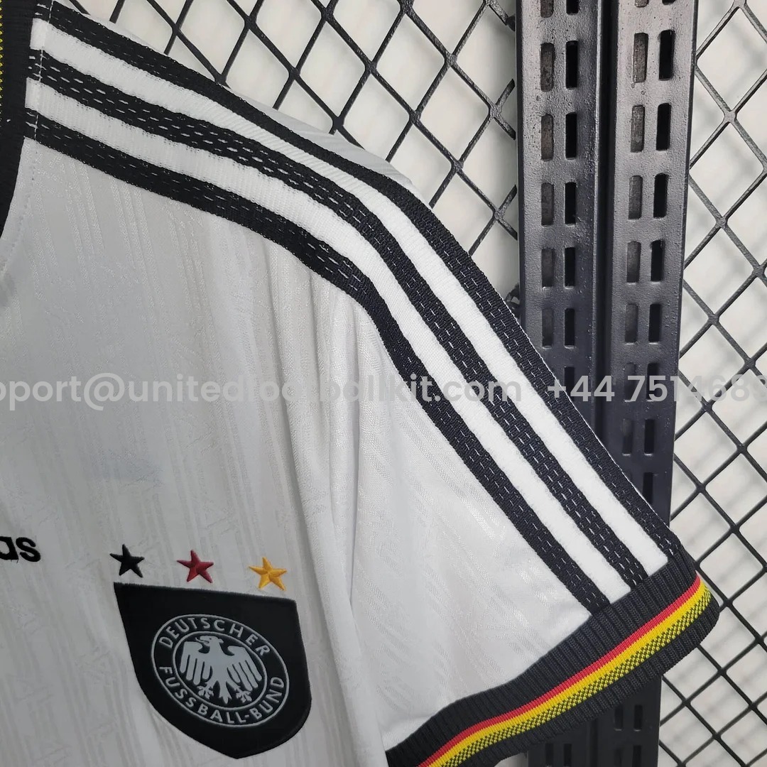 Unitedfootballkit.com | Retro Germany 1996 Home Stadium Jersey -Customize Name, Number and Patch | Worldwide Shipping