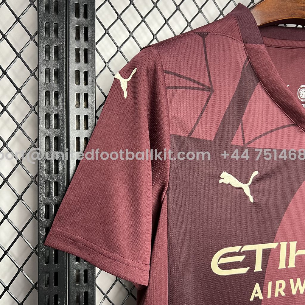 Unitedfootballkit.com | Manchester City 24-25 Third Jersey - Fans Version -Customize Name, Number and Patch | Worldwide Shipping
