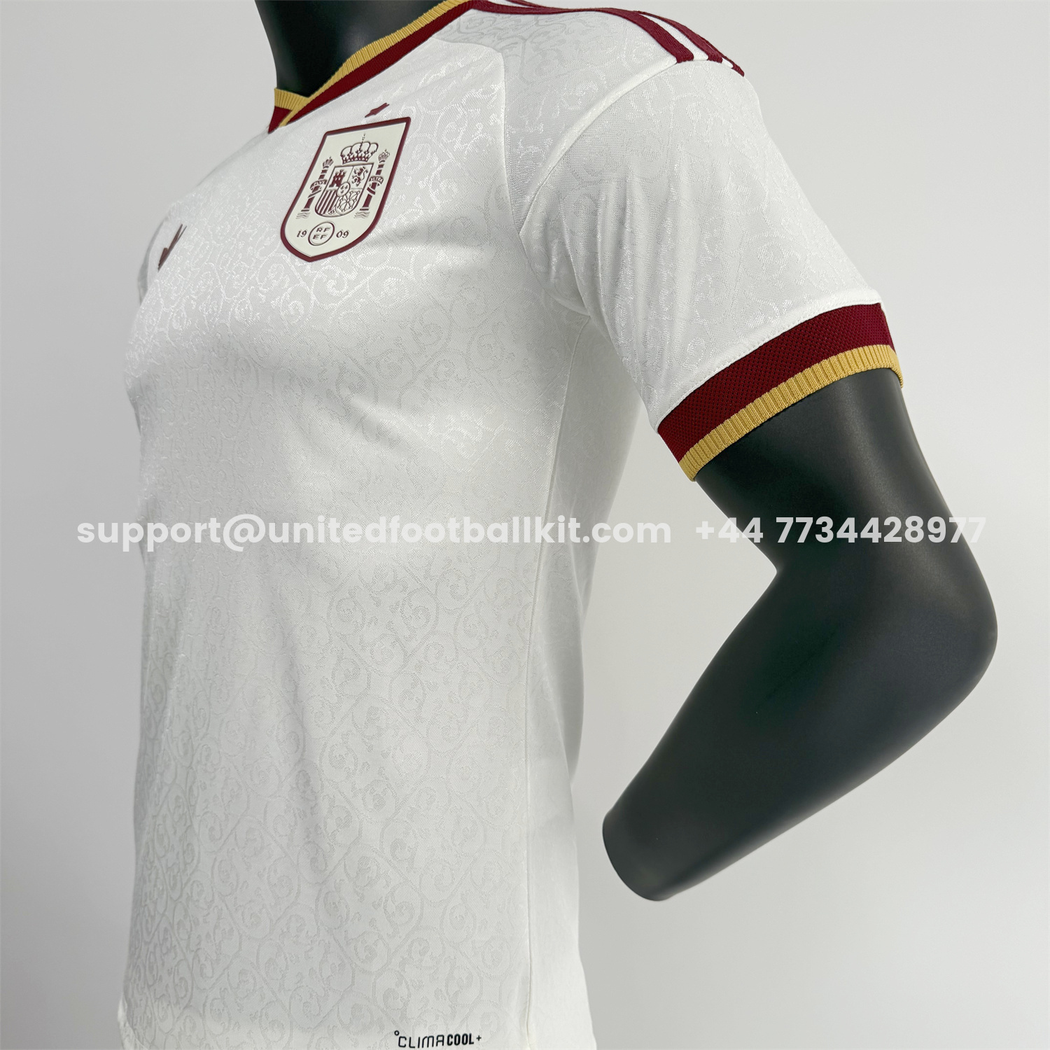 Unitedfootballkit.com | Spain 2026 Away White Jersey - Player Version -Customize Name, Number and Patch | Worldwide Shipping