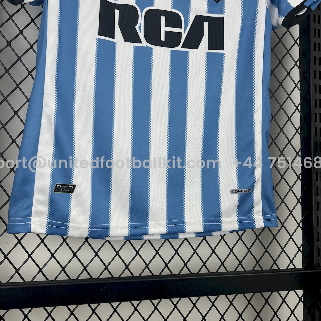 Unitedfootballkit.com | Racing Club de Avellaneda 24-25 Home Kids Kit -Customize Name, Number and Patch | Worldwide Shipping