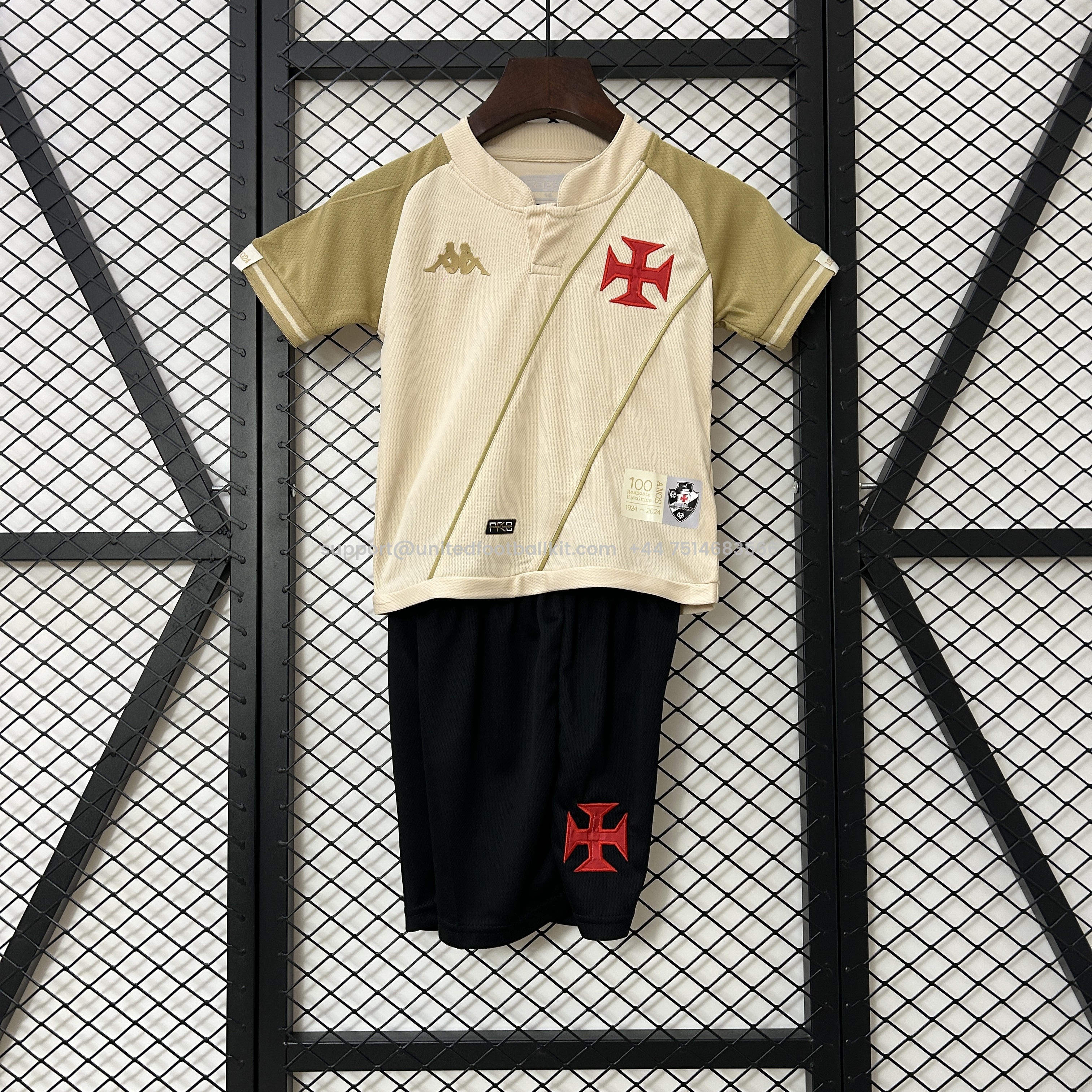 Unitedfootballkit.com | Vasco da Gama 24-25 Third Kids Kit -Customize Name, Number and Patch | Worldwide Shipping