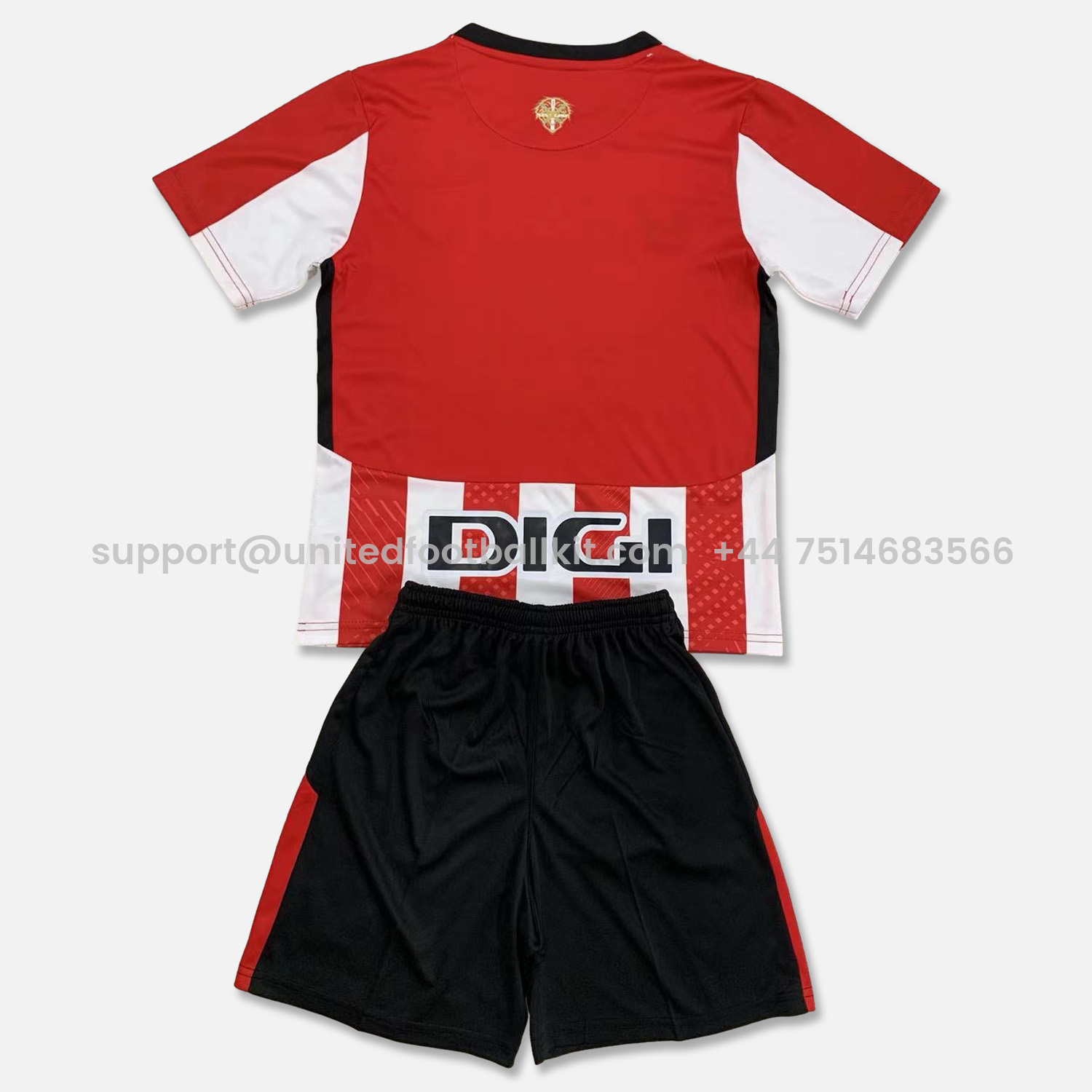 Unitedfootballkit.com | Athletic Bilbao 24-25 Home Stadium Kids Kit -Customize Name, Number and Patch | Worldwide Shipping