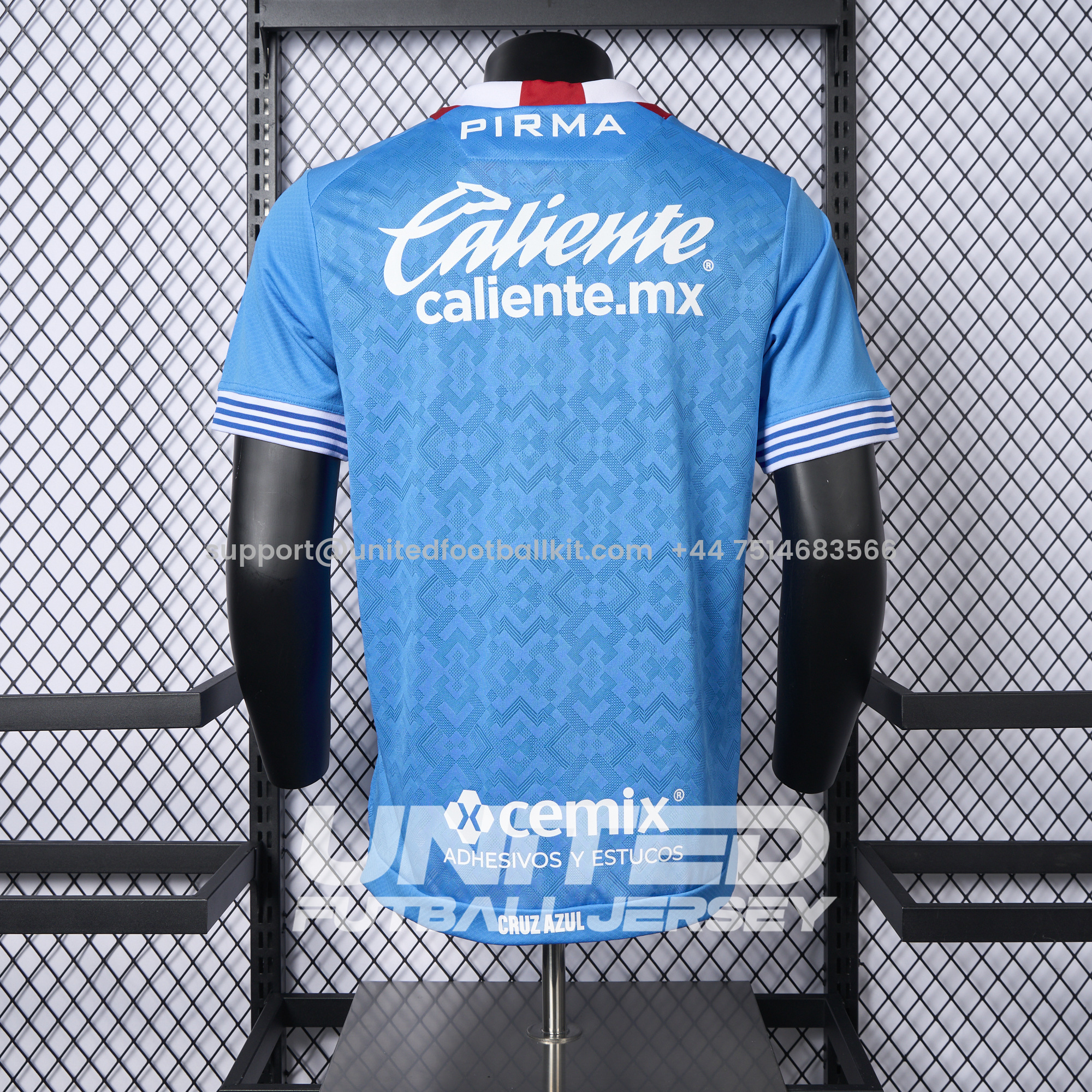 Unitedfootballkit.com | Cruz Azul 24-25 Home Stadium Jersey - Player Version -Customize Name, Number and Patch | Worldwide Shipping