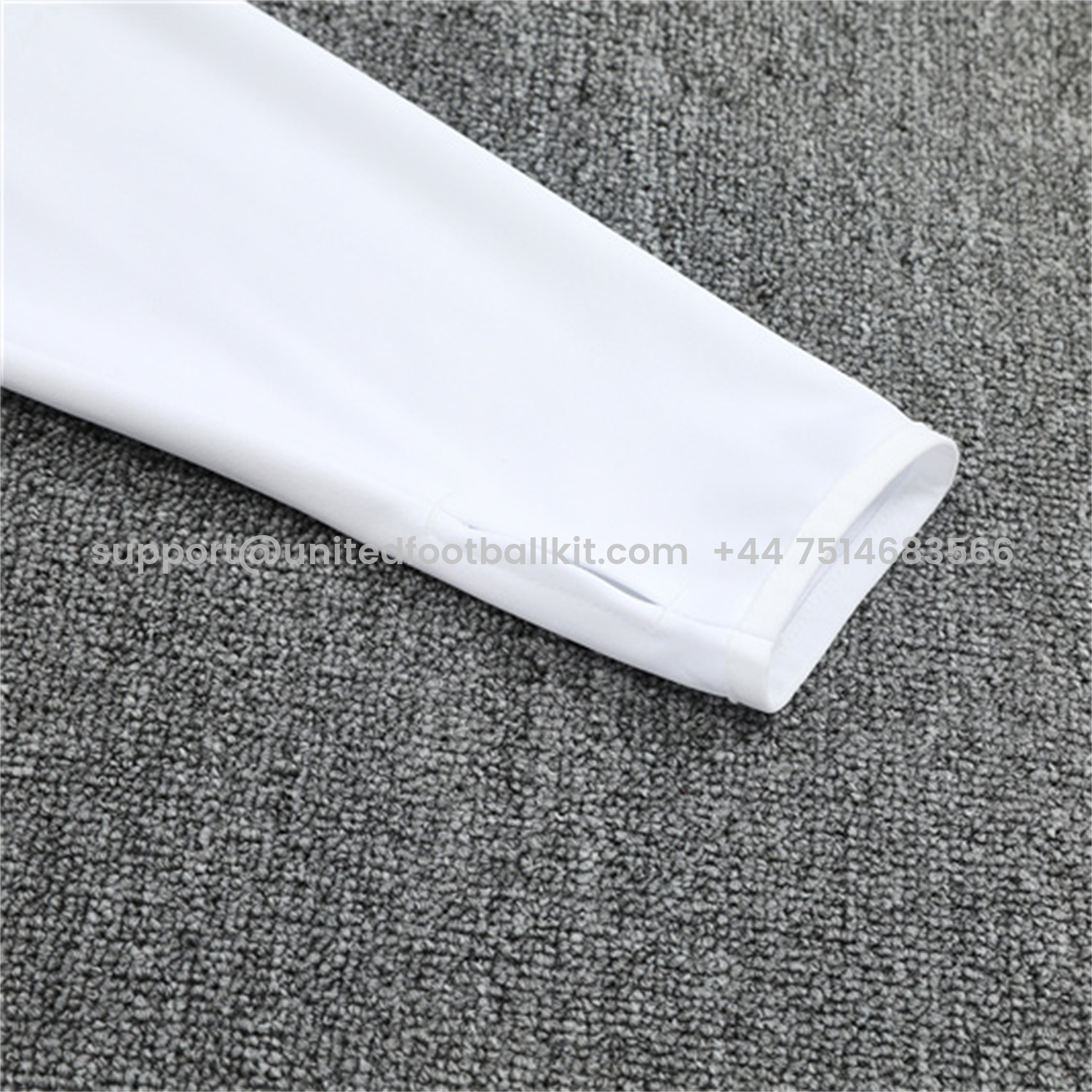 Unitedfootballkit.com | Real Madrid 25-26 Long Sleeve Training Set - Yellow Line White Top and Black Shorts -Customize Name, Number and Patch | Worldwide Shipping