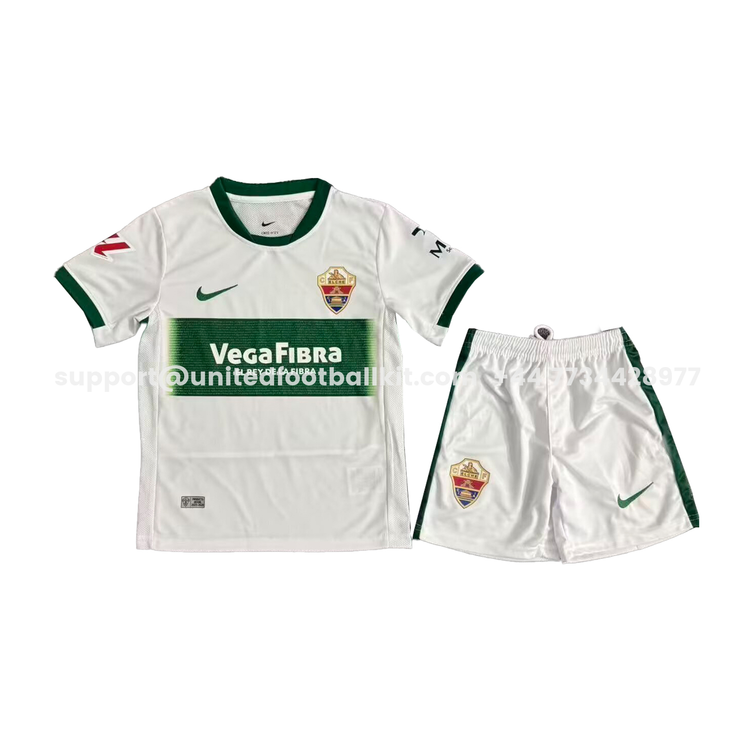 Unitedfootballkit.com | Elche 25-26 Home Kids Kit -Customize Name, Number and Patch | Worldwide Shipping