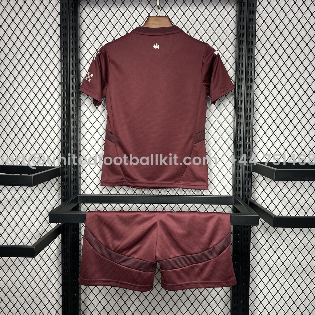 Unitedfootballkit.com | Manchester City 24-25 Third Kids Kit -Customize Name, Number and Patch | Worldwide Shipping