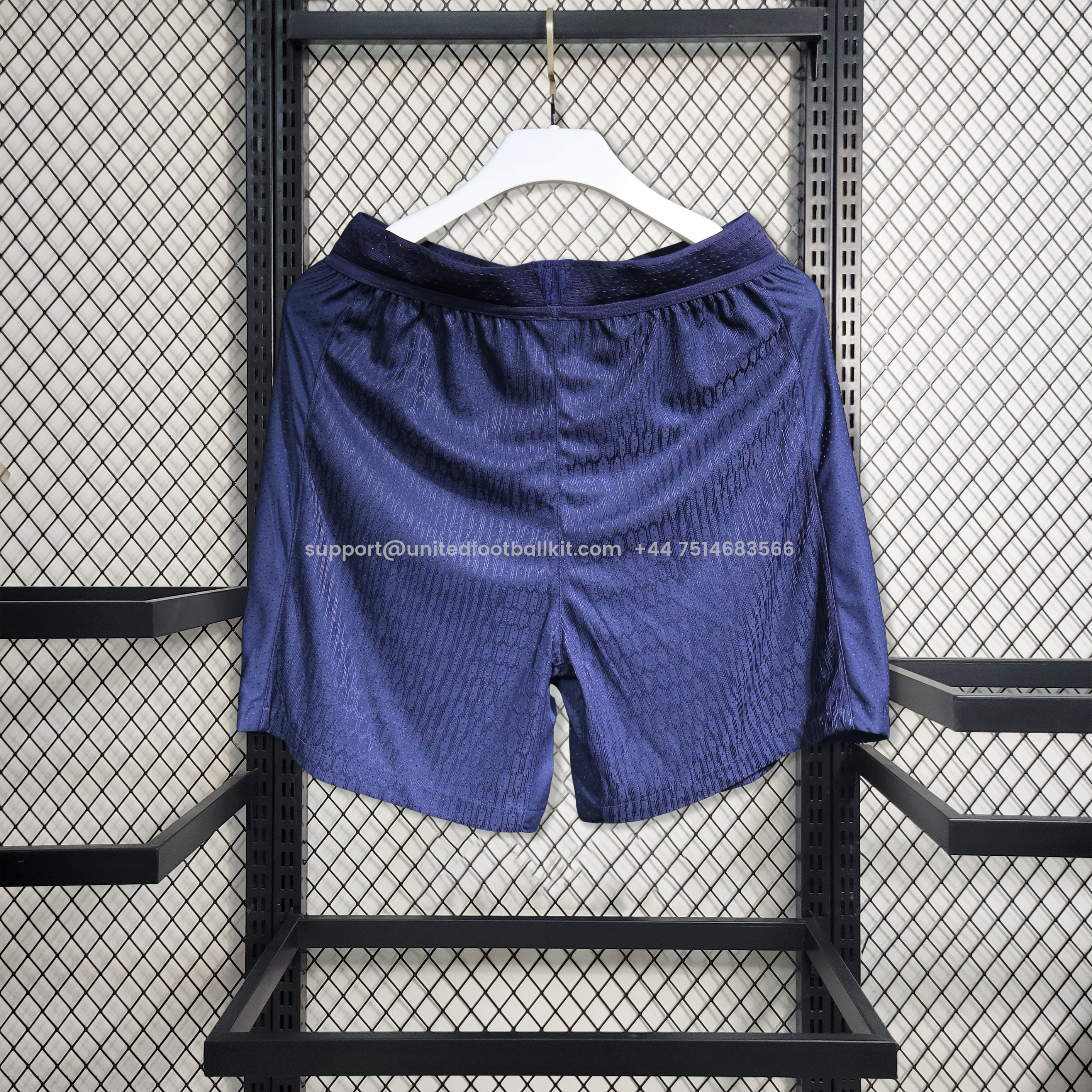 Unitedfootballkit.com | Paris Saint-Germain PSG 24-25 Home Shorts - Player Version -Customize Name, Number and Patch | Worldwide Shipping