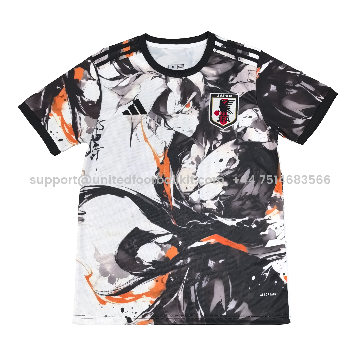 Unitedfootballkit.com | Japan 25-26 Son Goku White And Black Special Jersey - Fans Version -Customize Name, Number and Patch | Worldwide Shipping