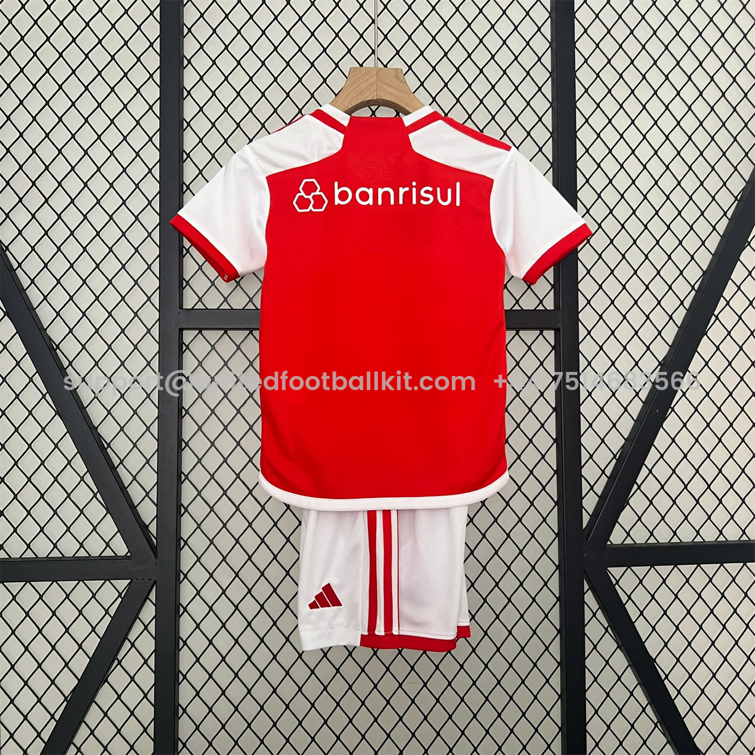 Unitedfootballkit.com | SC Internacional 24-25 Home Kids Kit -Customize Name, Number and Patch | Worldwide Shipping