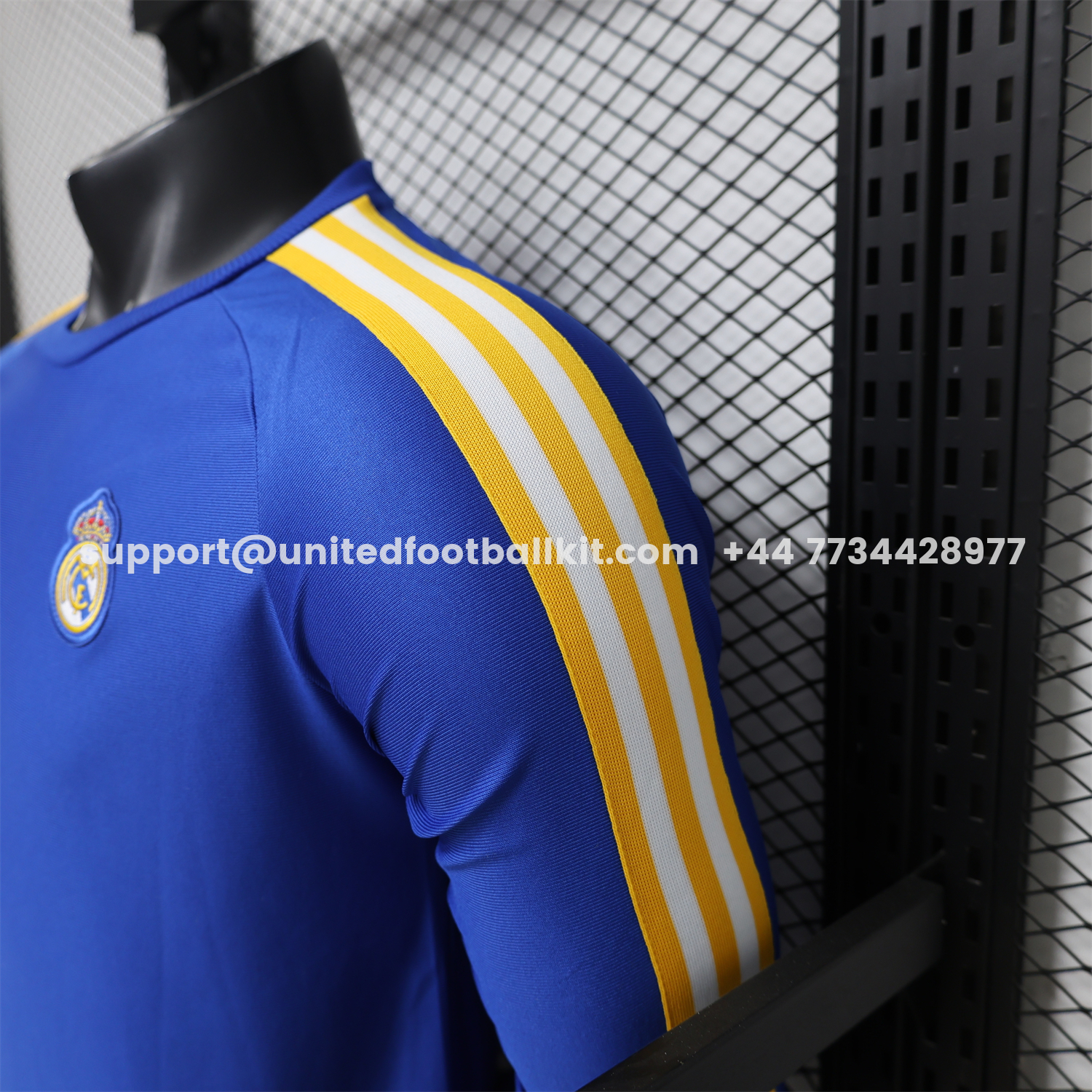 Unitedfootballkit.com | Real Madrid 26-27 Blue Casual Long Sleeves Jersey - Player Version -Customize Name, Number and Patch | Worldwide Shipping