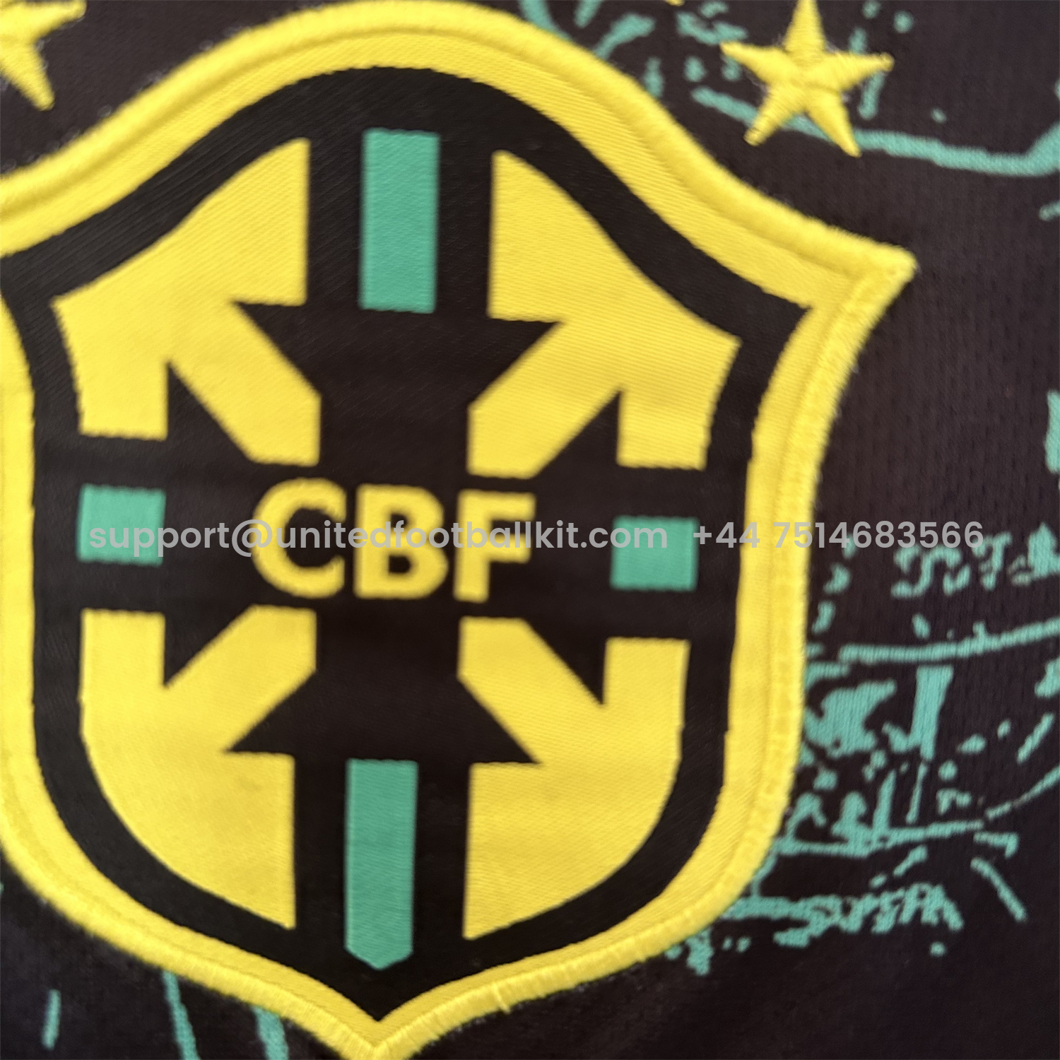 Unitedfootballkit.com | Brazil 2024 Black and Green Church Jersey - Fans Version -Customize Name, Number and Patch | Worldwide Shipping