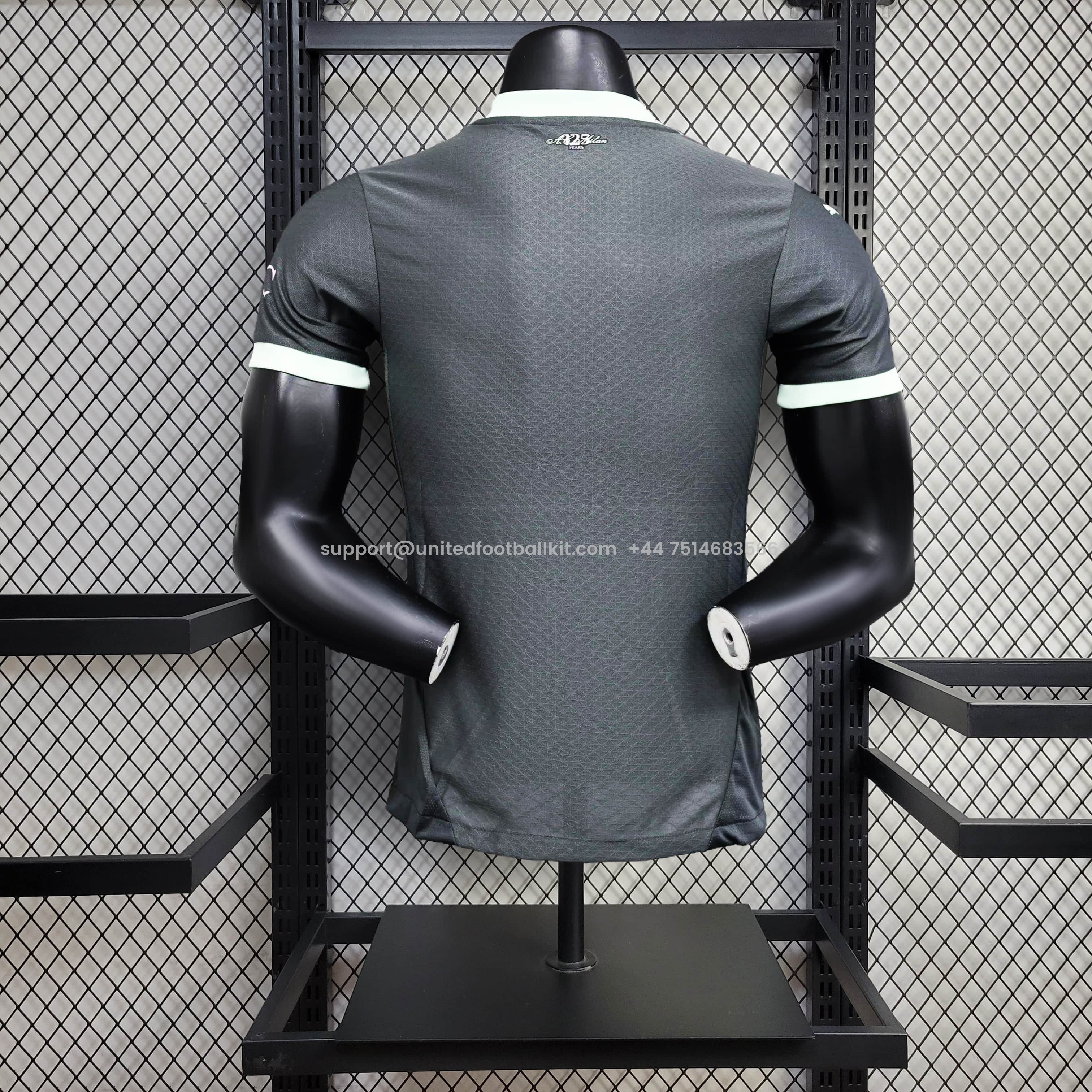 Unitedfootballkit.com | AC Milan 24-25 Third Jersey - Player Version -Customize Name, Number and Patch | Worldwide Shipping