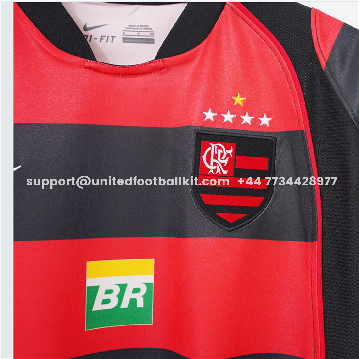 Unitedfootballkit.com | Retro Flamengo 2002-03 Home Jersey -Customize Name, Number and Patch | Worldwide Shipping